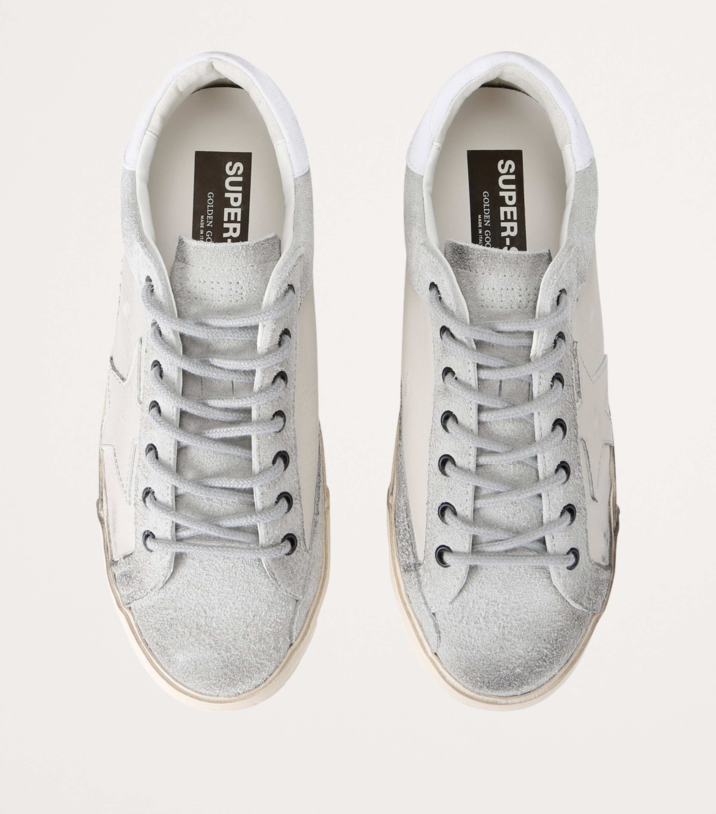 Golden Goose Suede Super-Star Sneakers Beige Comb Image 4