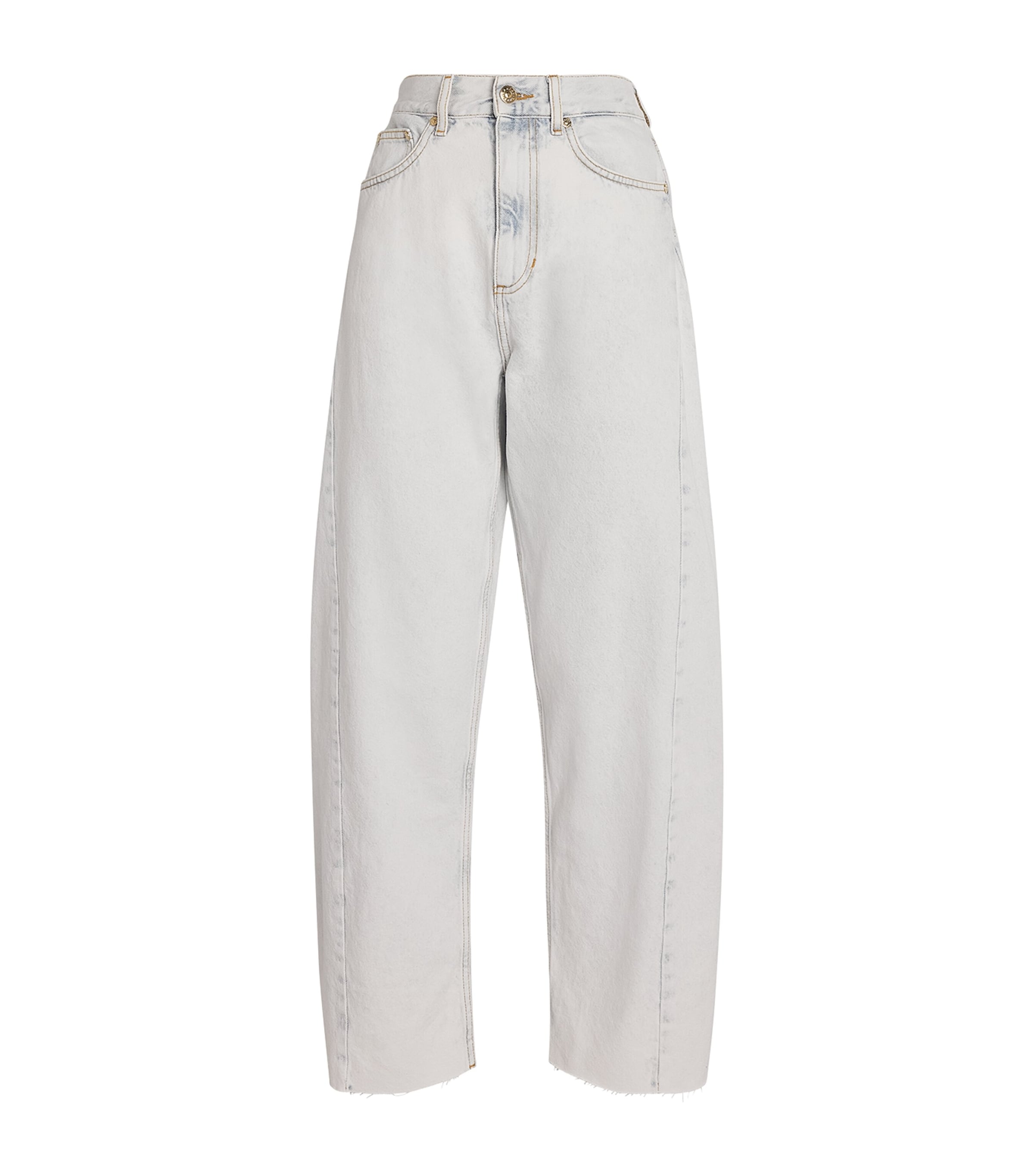 Sandro Paris Womens Barrel Jeans Sky Blue Image 1