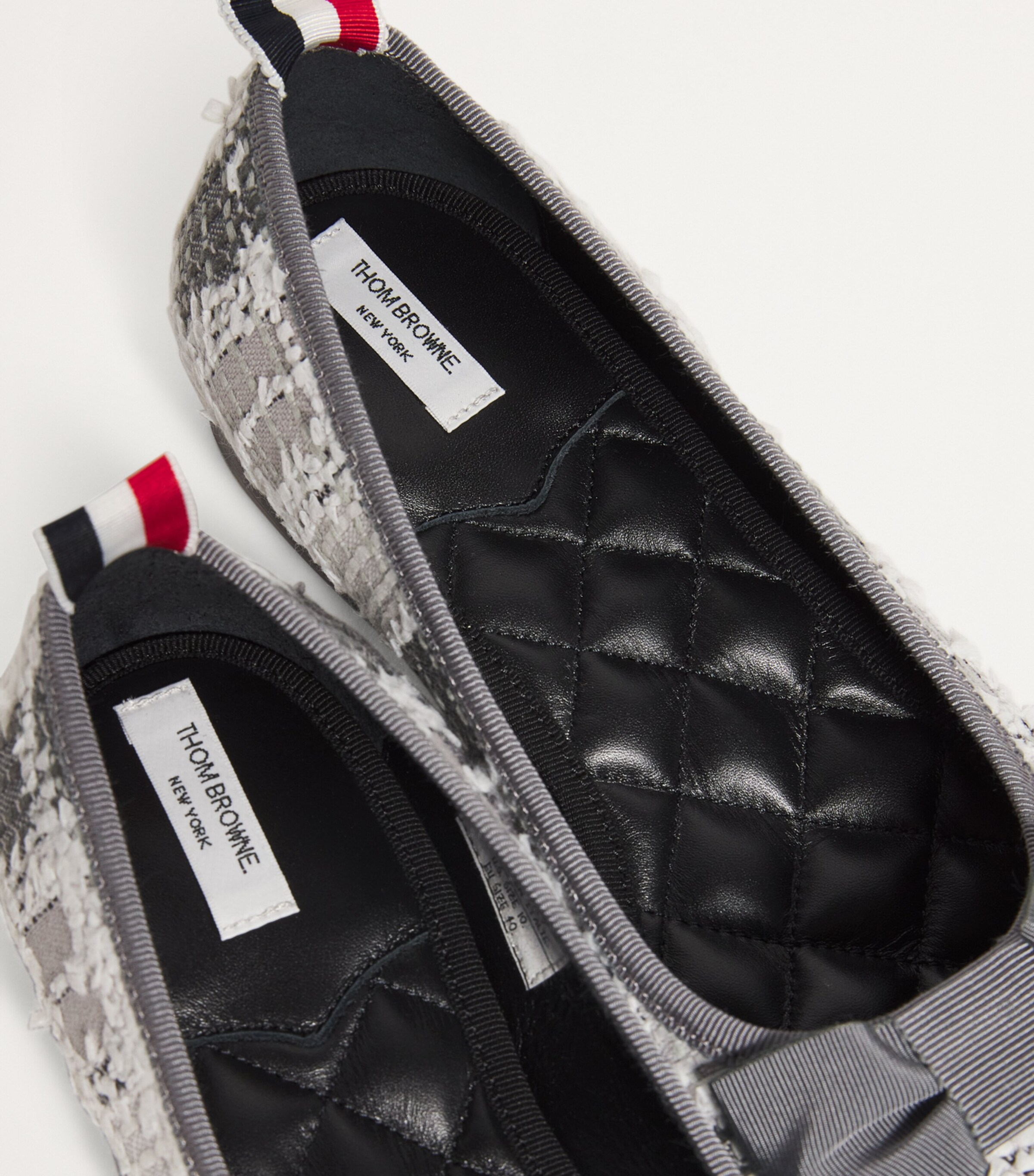 Thom Browne【 コーデが格上げ☆Tartan Tweed Opera Ballerina】 Thom Browne Tweed Tartan Ballerina Flats | Harrods US