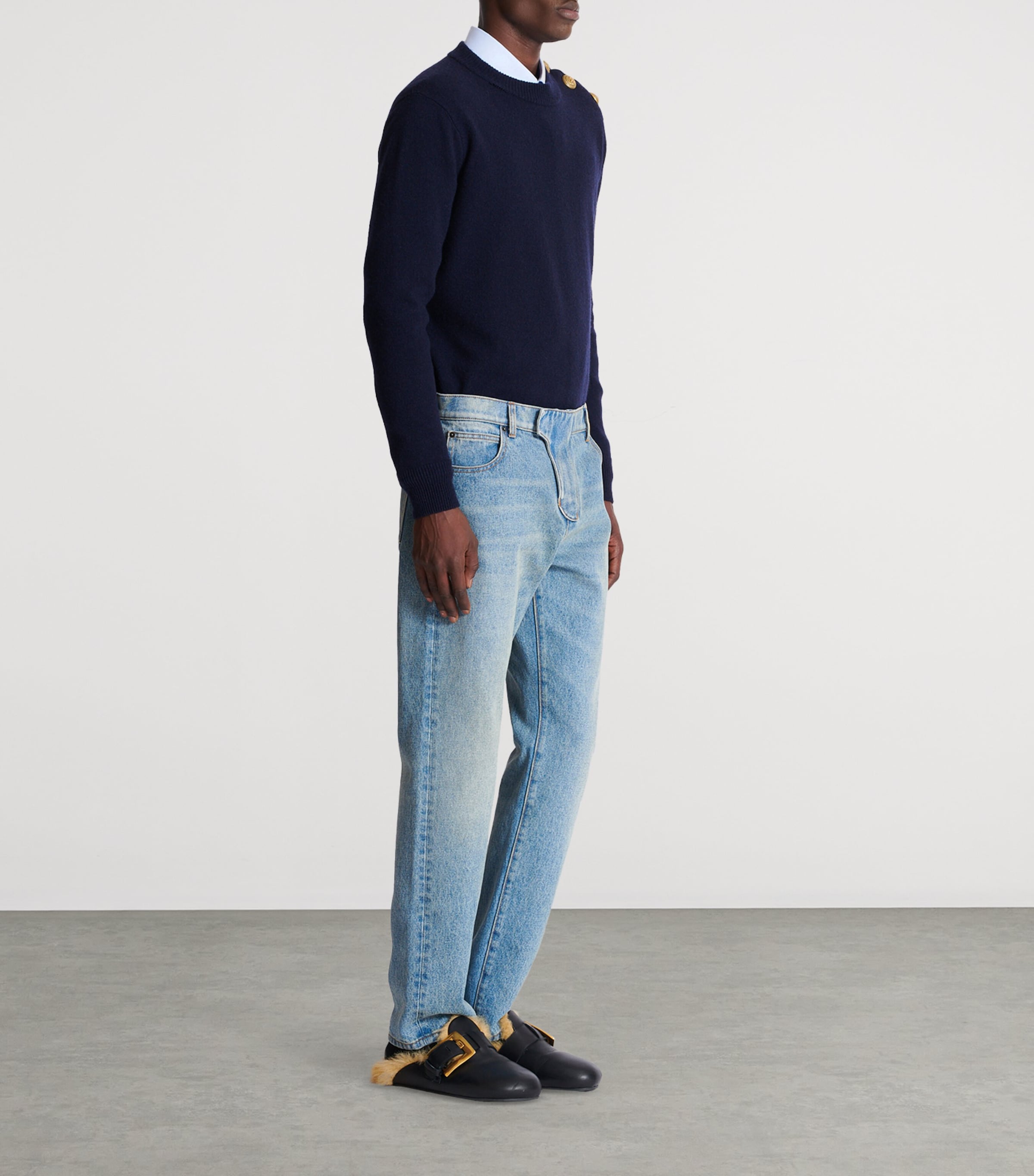 Faded Straight Jeans 6AW BLEU JEAN Image 5