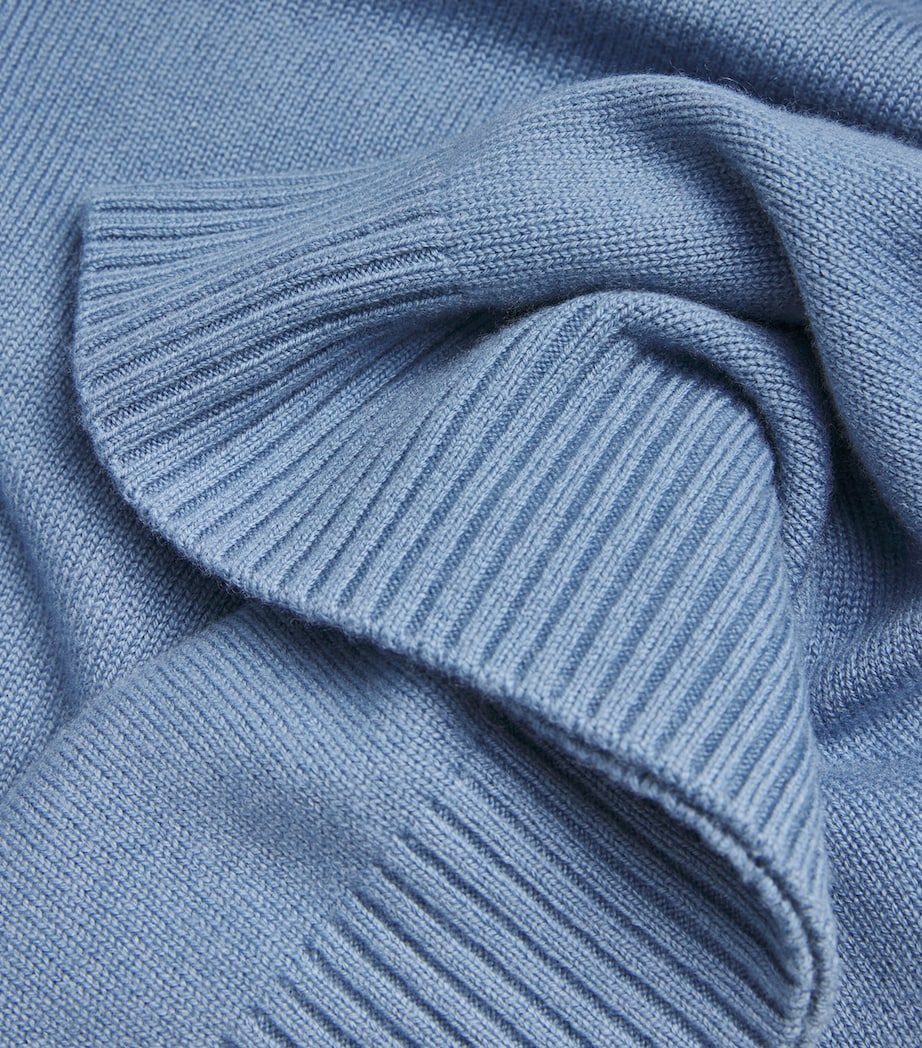 Wool-Cashmere Sweater 486 PRB BLUE Image 5