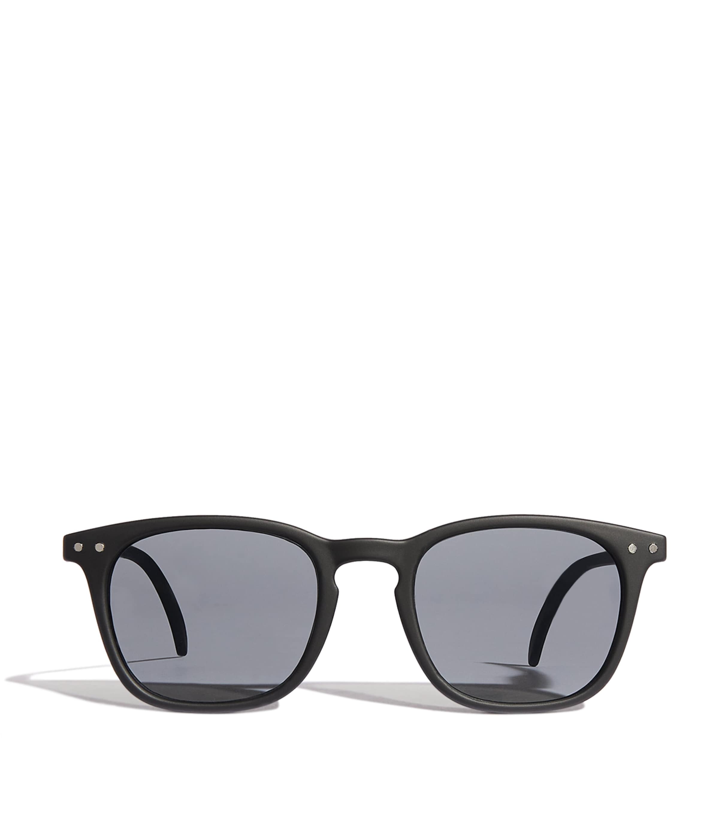 Round Sunglasses BLACK SOFT GREY Image 1