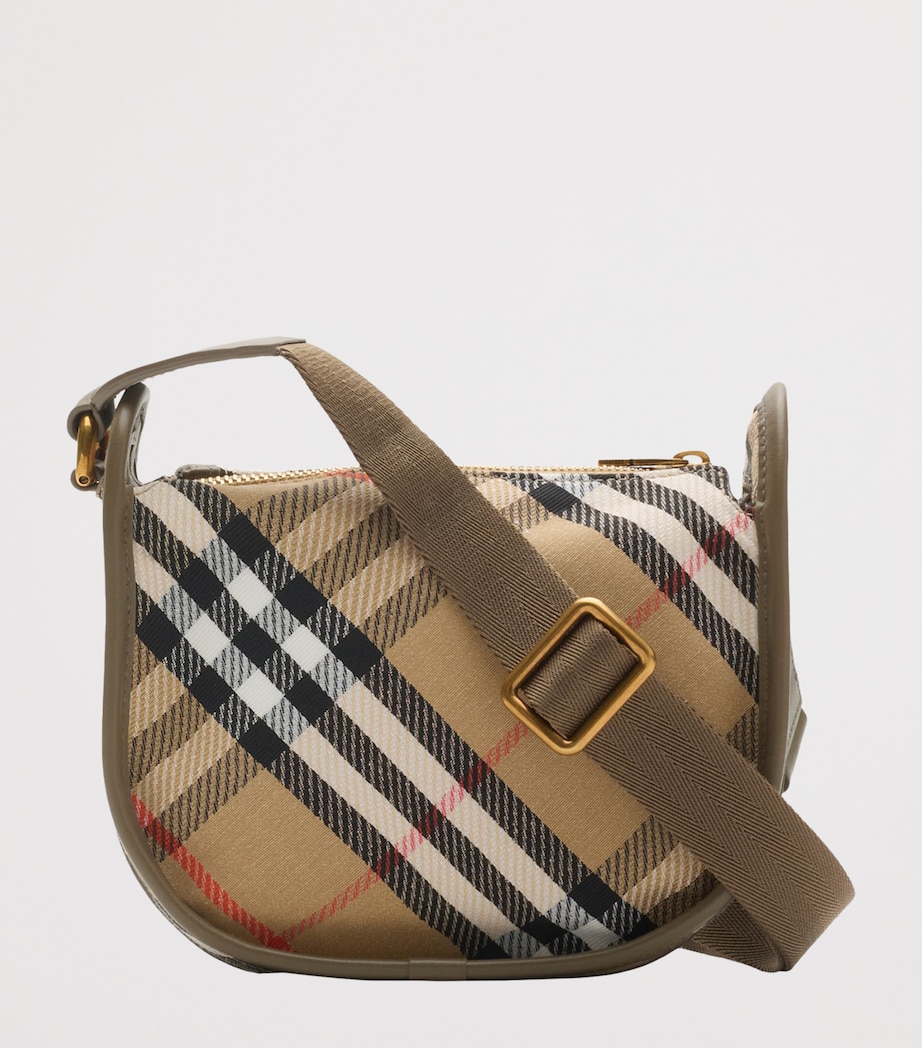 Mini Check B Clip Messenger Bag SAND Image 3