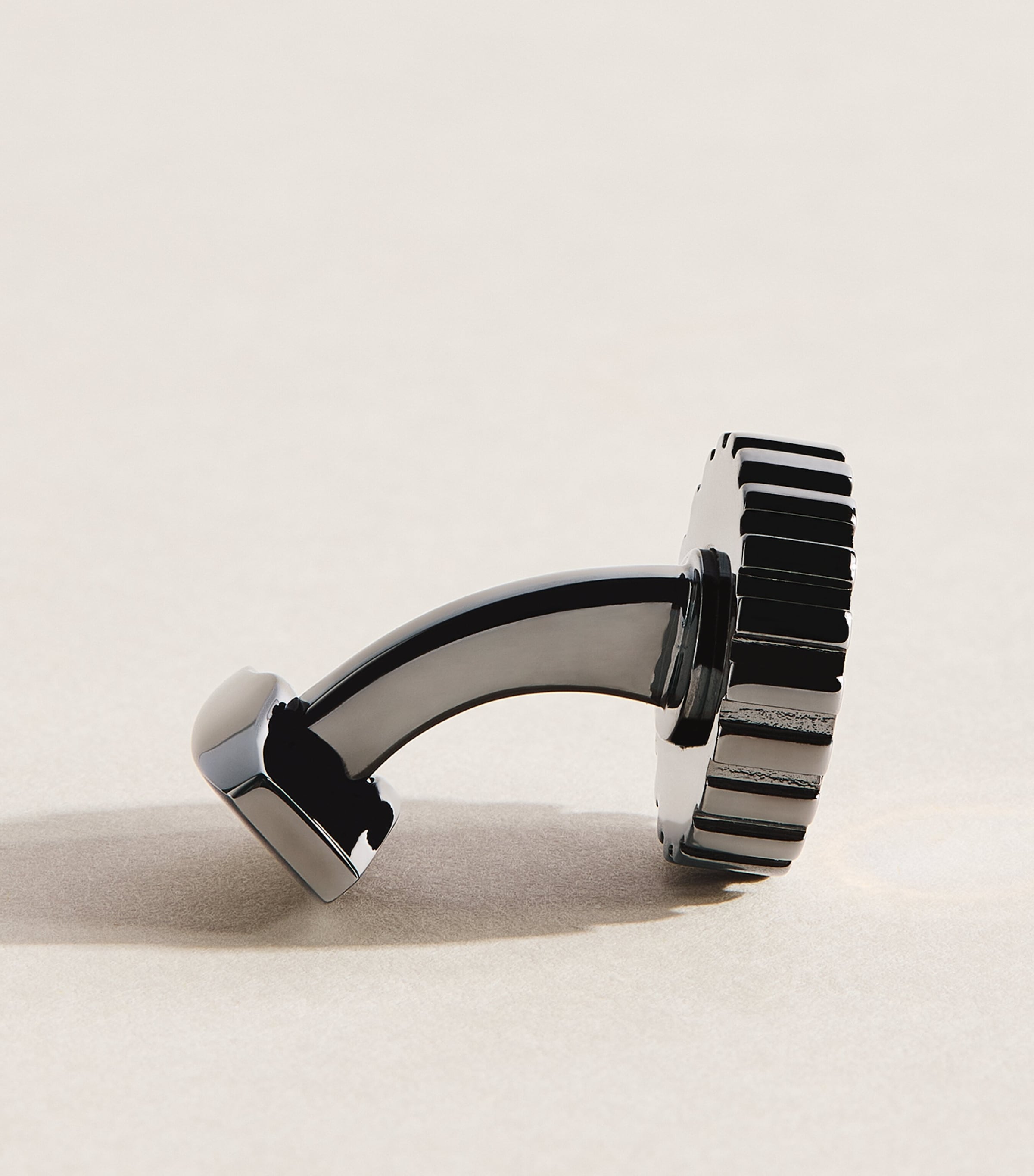 Tateossian Gear Cufflinks Black Image 4