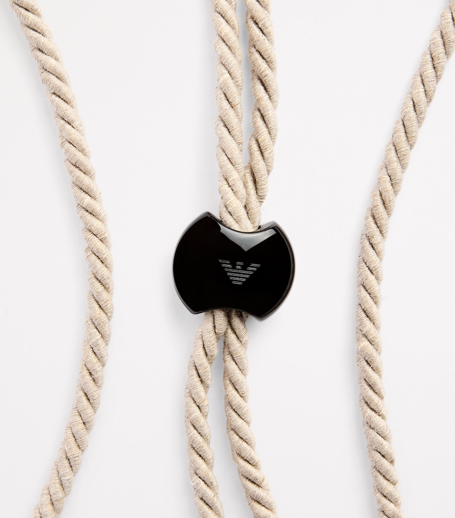 Emporio Armani Beaded Rope Necklace Image 4