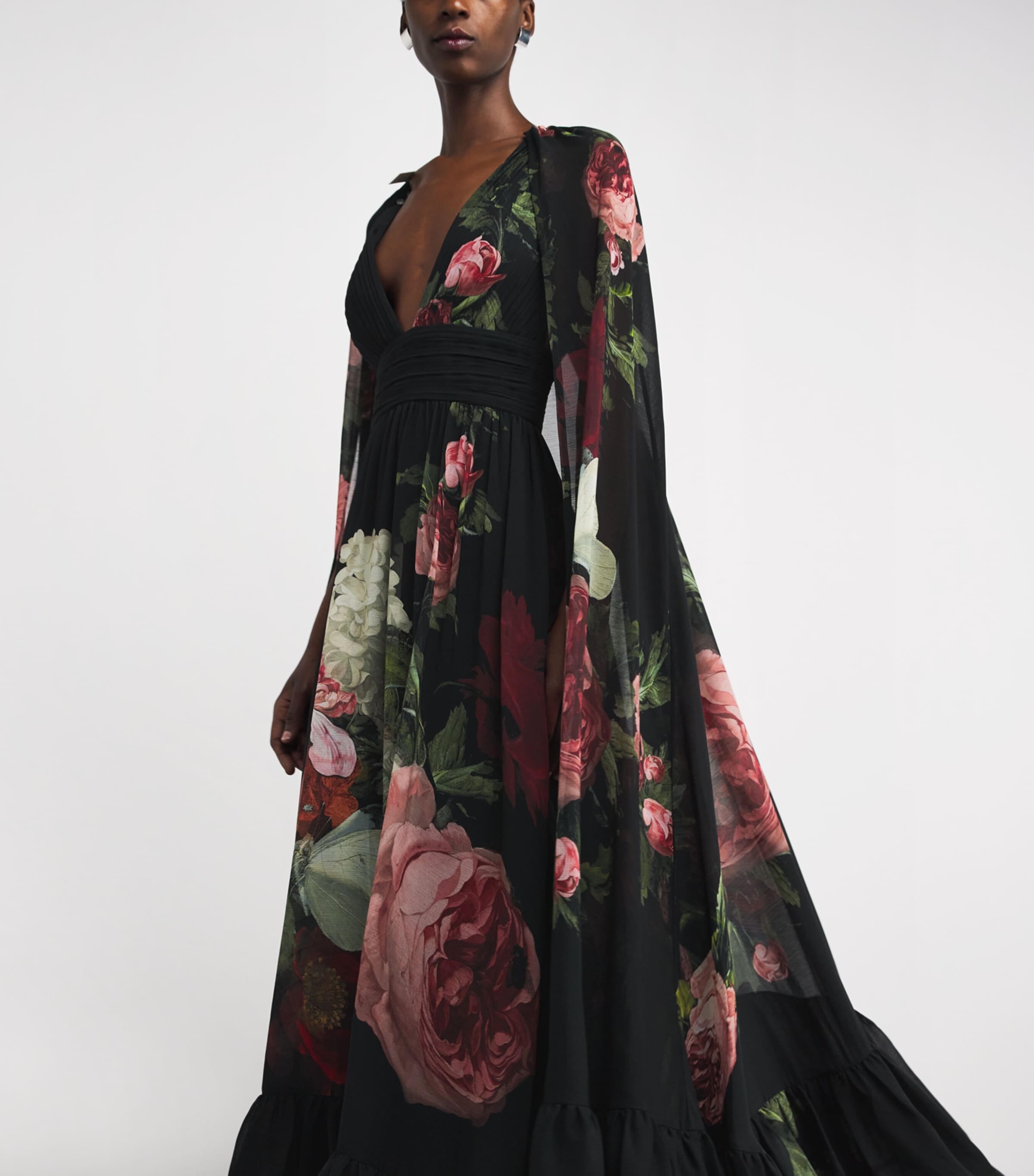 Cape-Detail Roya Gown C923 BE STILL Image 4