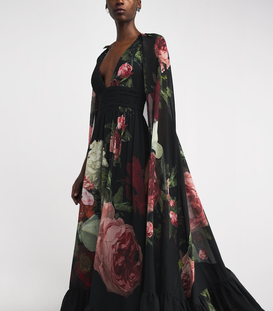 Cape-Detail Roya Gown C923 BE STILL Image 4