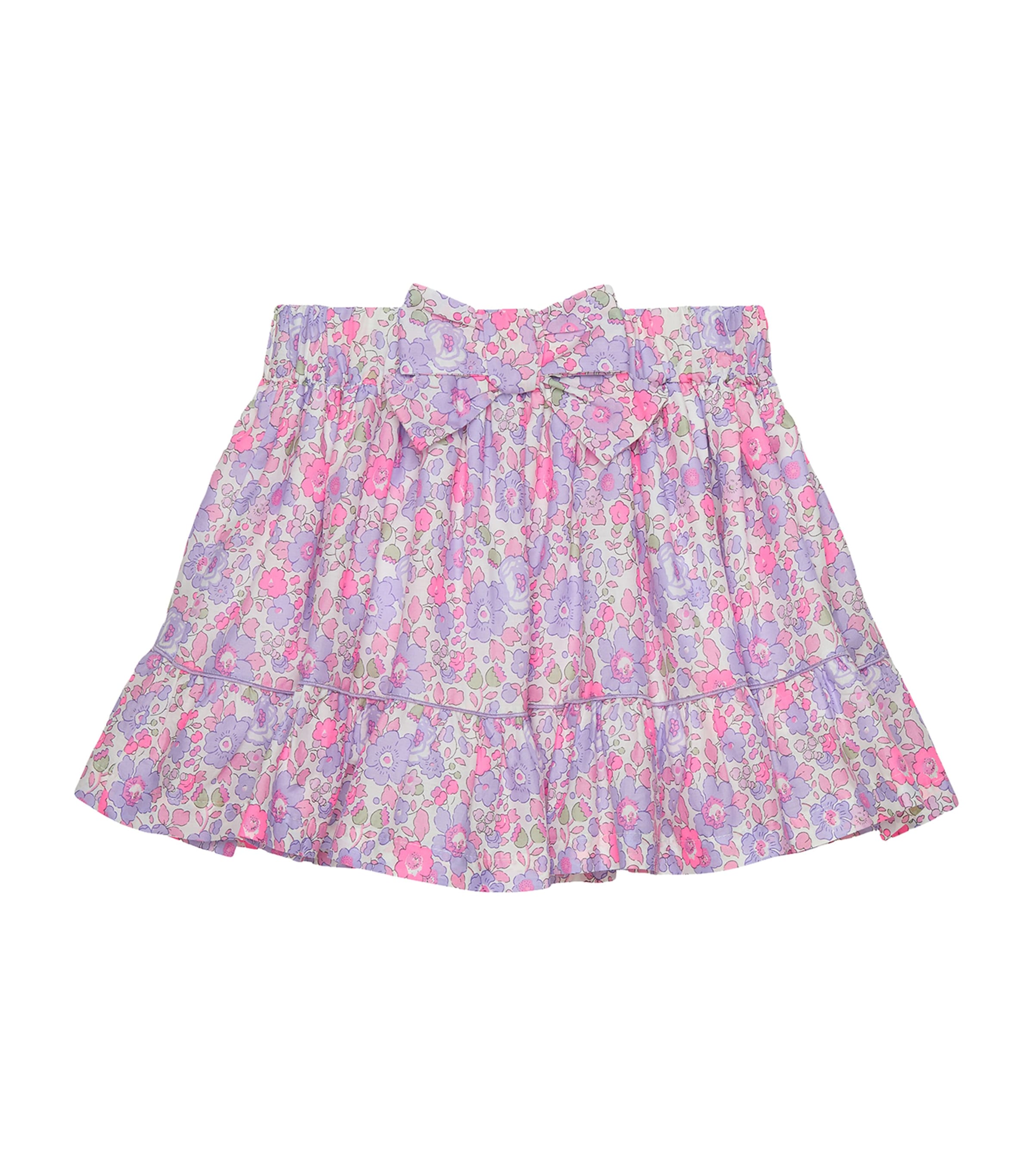Trotters Cotton Liberty Print Betsy Skirt (6-11 Years) Lilac Betsy Image 1