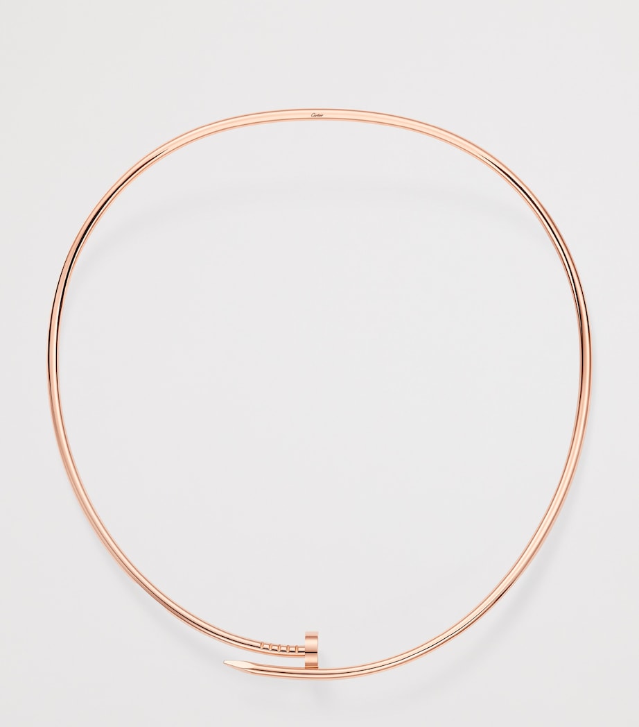 Small Rose Gold and Diamond Juste un Clou Torque Necklace ROSE GOLD Image 3