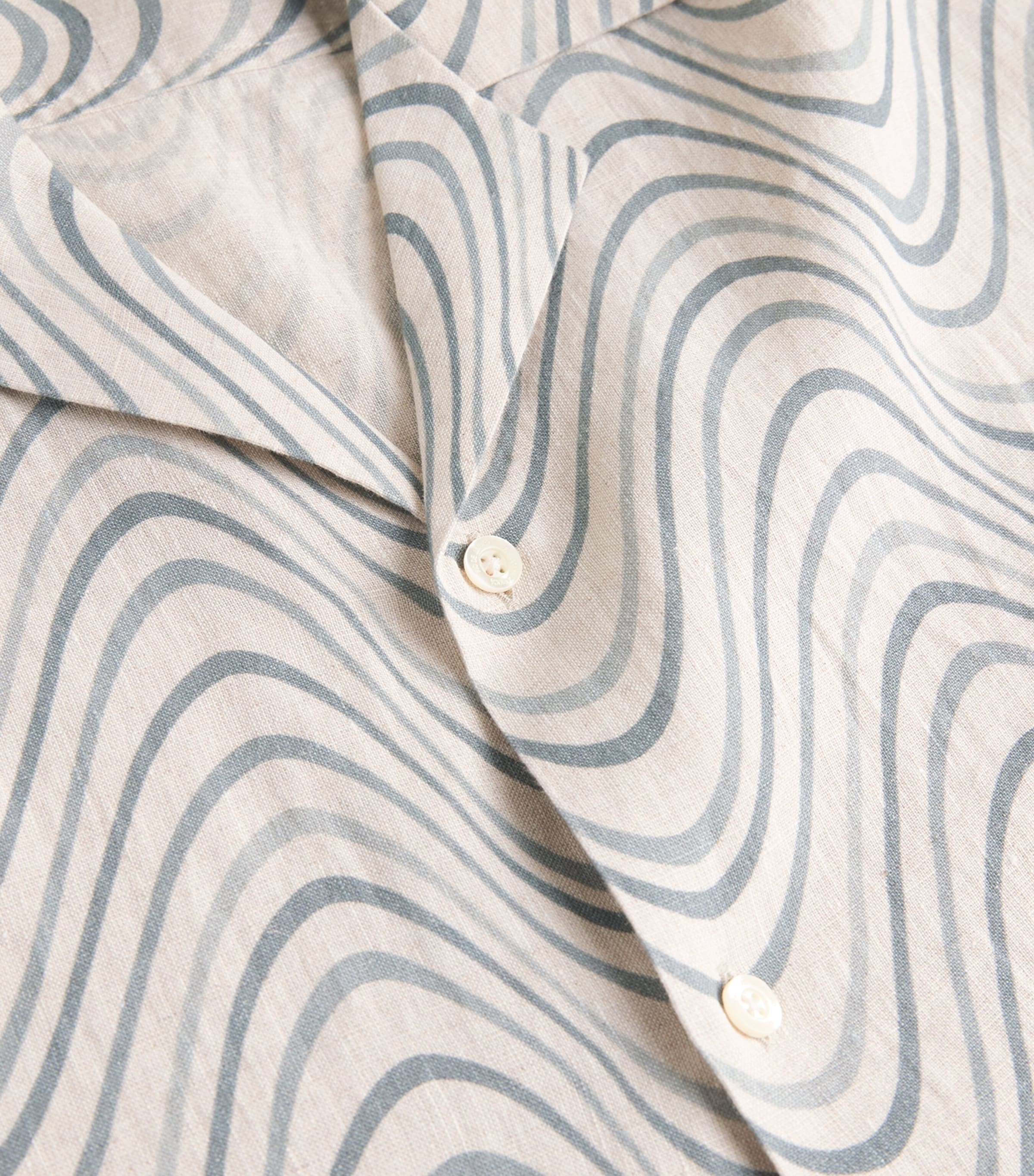 Linen Roberto Shirt 902-COASTAL BLUE Image 5