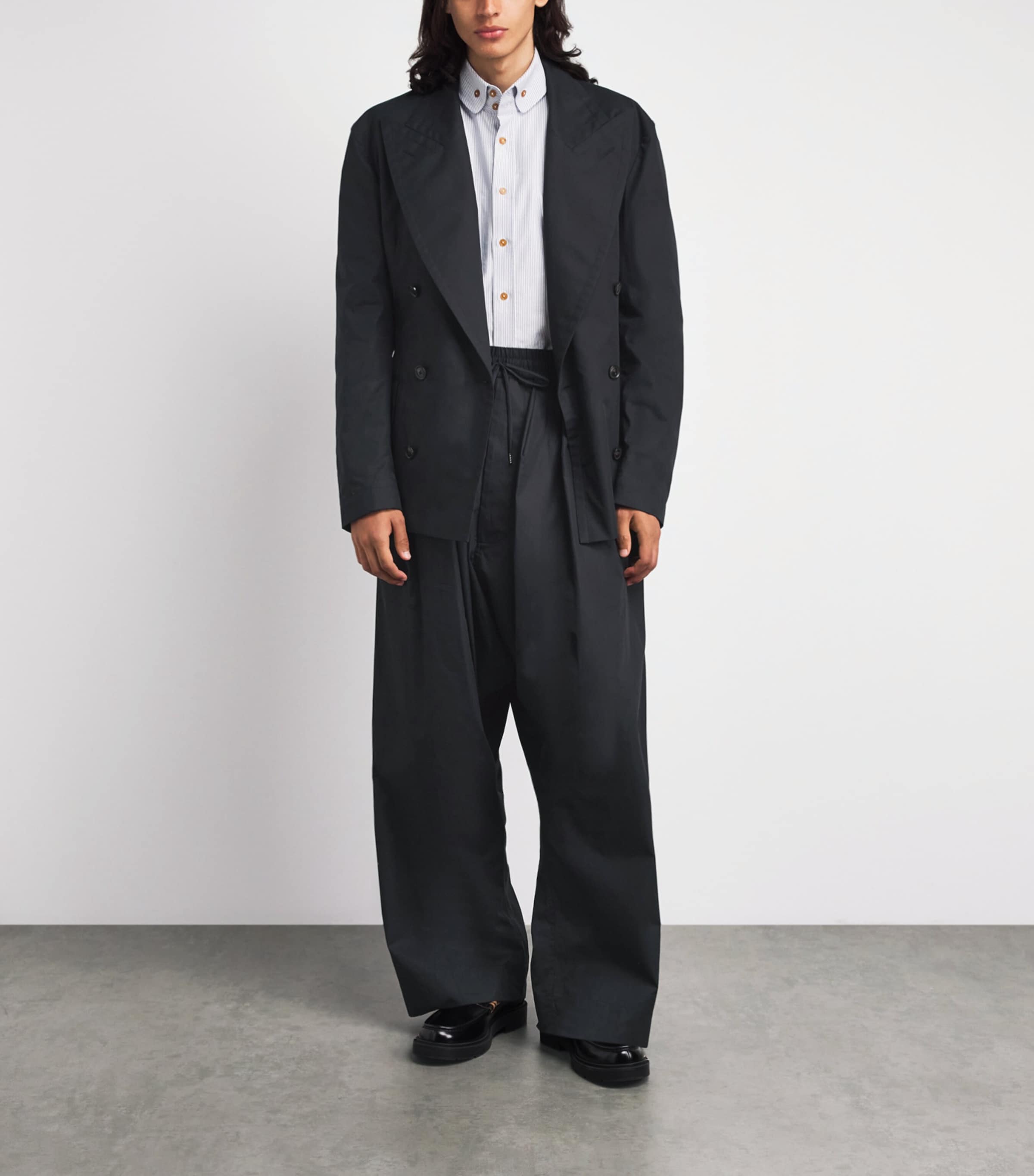 Vivienne Westwood Black Drawstring Balloon Trousers | Harrods UK