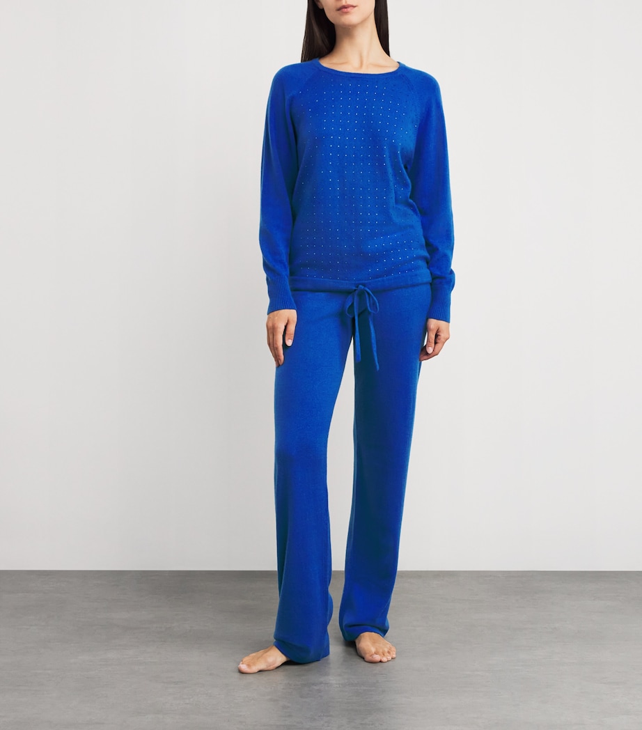 Cashmere Crystal-Embellished Scatter Sweater 001 BB BERMUDA B Image 2