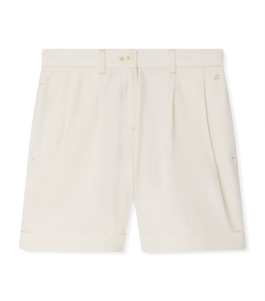 Bonpoint Cotton Lindsey Shorts (10-14 Years) Blanc Lait Image 1