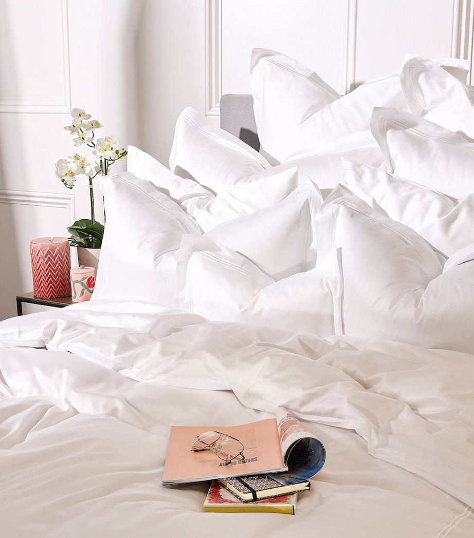 Pendle Super King Flat Sheet (305cm x 320cm) WHITE Image 3