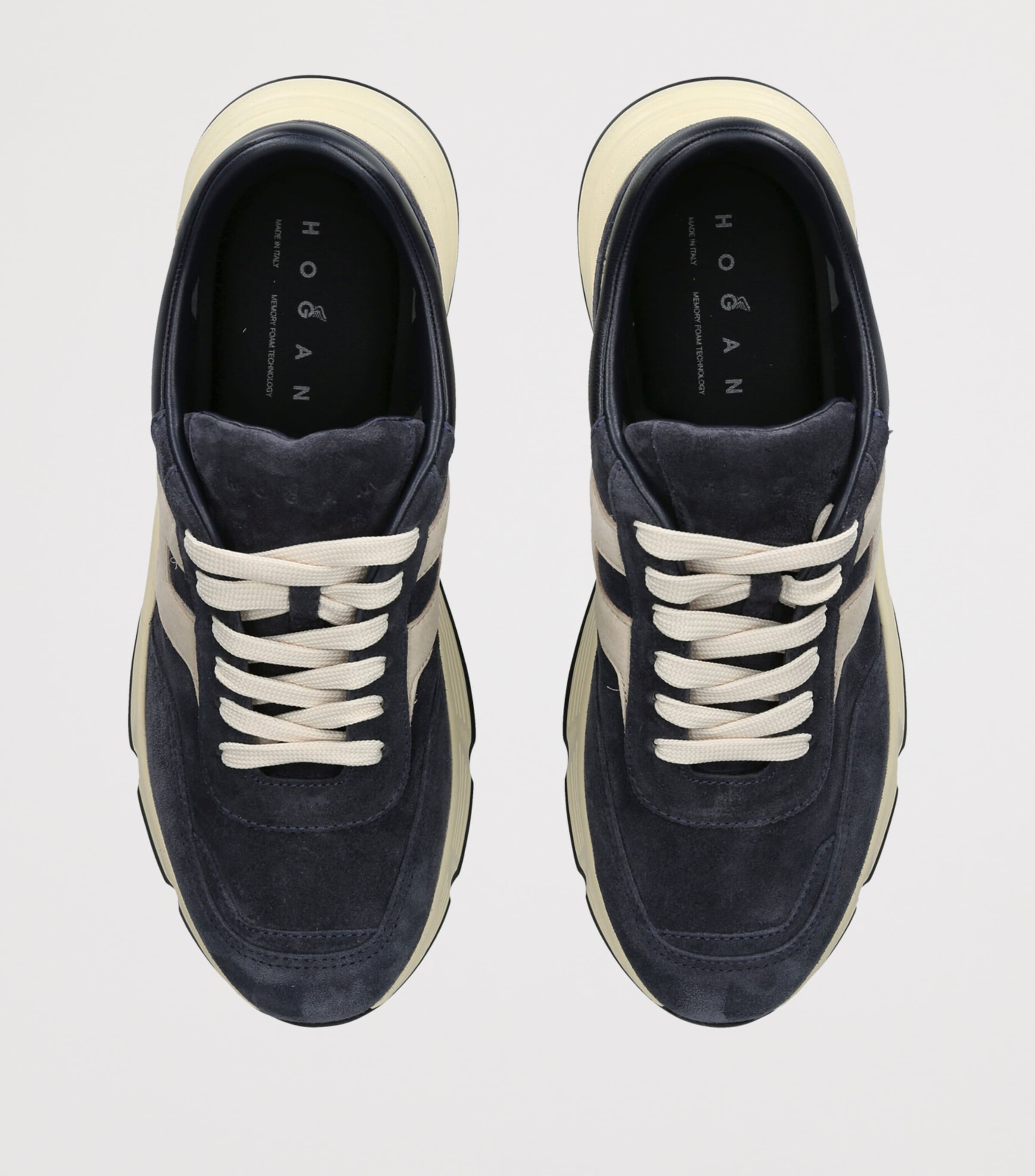 Hogan Suede Hyperlight Sneakers White/navy Image 3