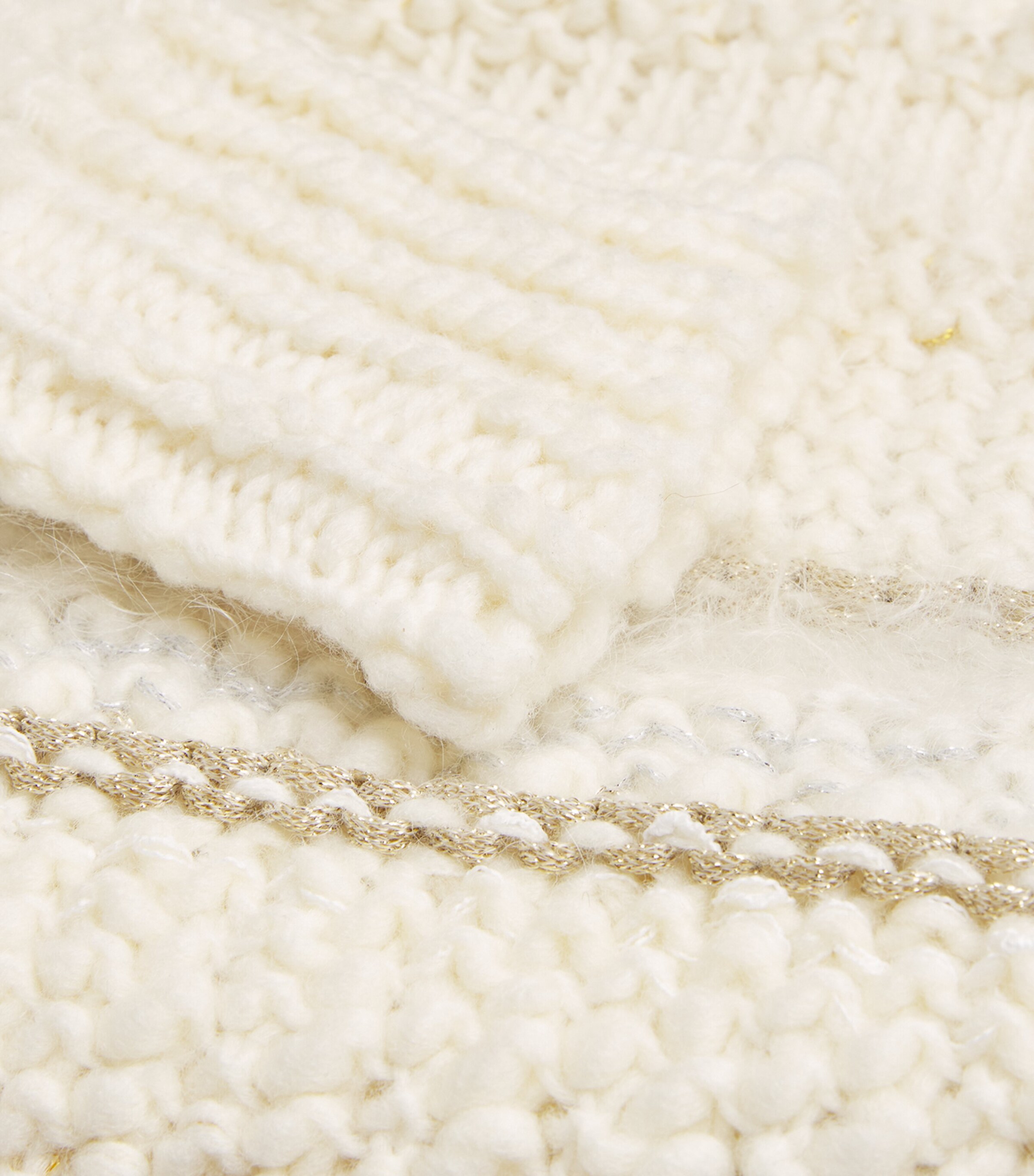 Cropped Stripe Sweater CREAM MULTI Image 5