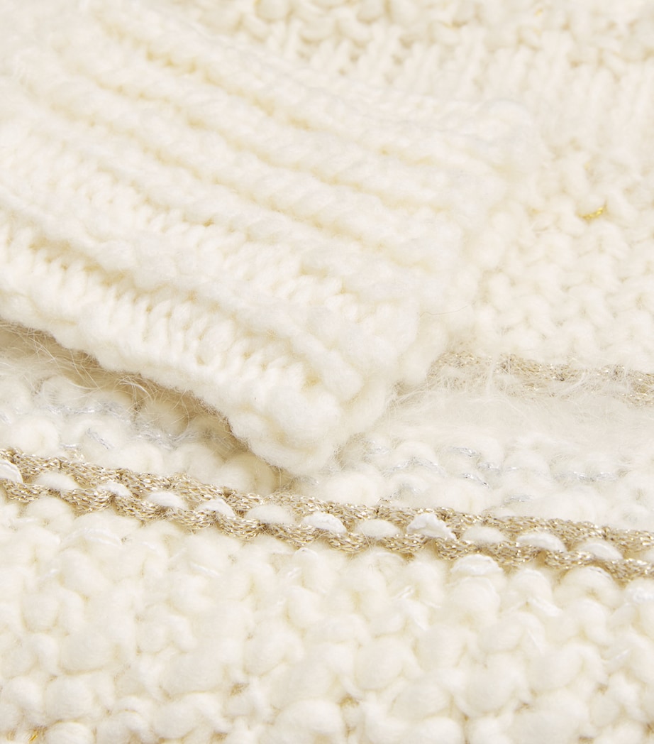 Cropped Stripe Sweater CREAM MULTI Image 5