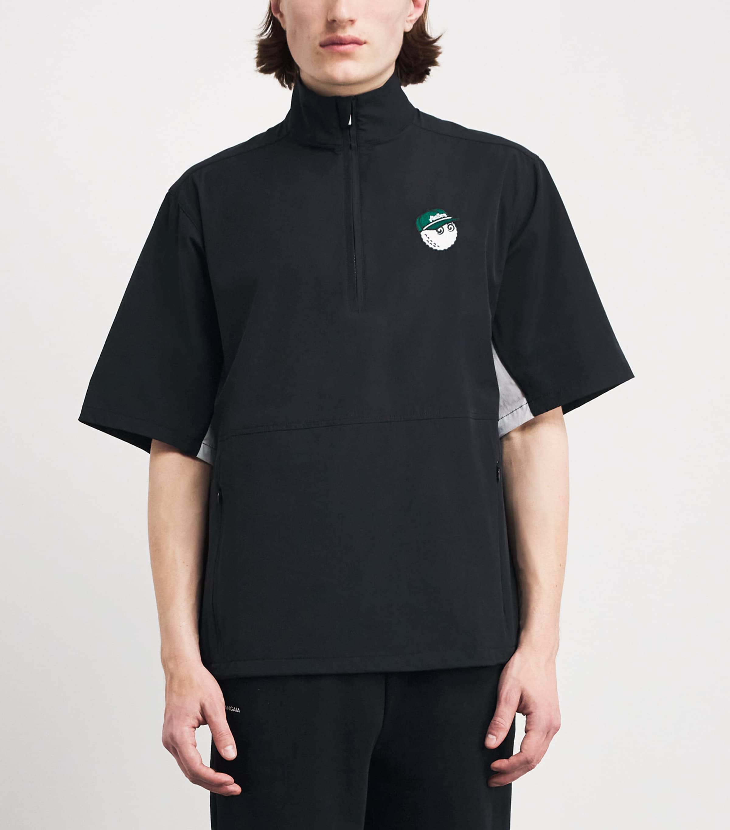 Malbon Golf Mens Pine Windshirt Black Image 4