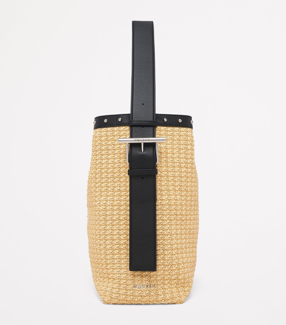 Woven T-Bar Sling Bucket Bag 9750 Image 3