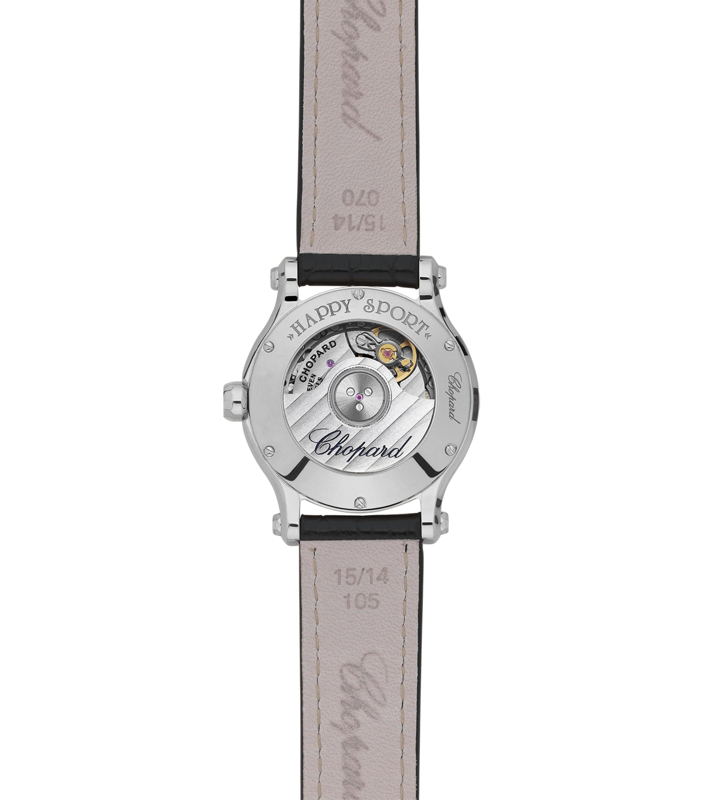 Stainless Steel and Diamond Happy Sport Watch 30mm STAINLESS STEEL Image 3