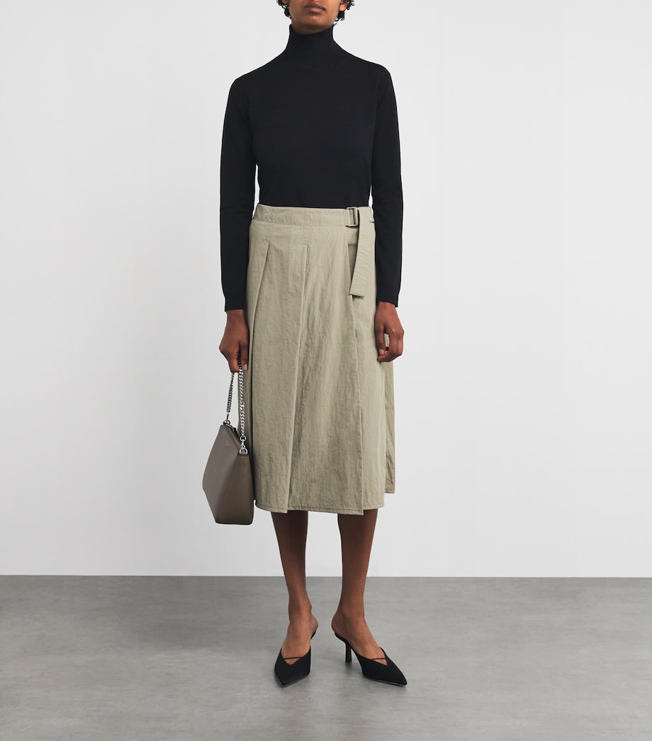 Silk-Wool-Blend Rollneck Sweater BLACK Image 2