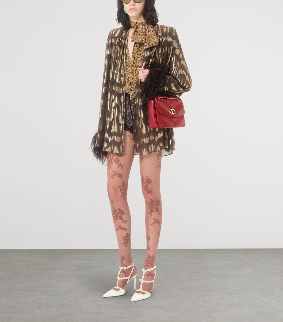 Valentino Garavani Lambskin Chevron Djuna Shoulder Bag Aqs Image 2