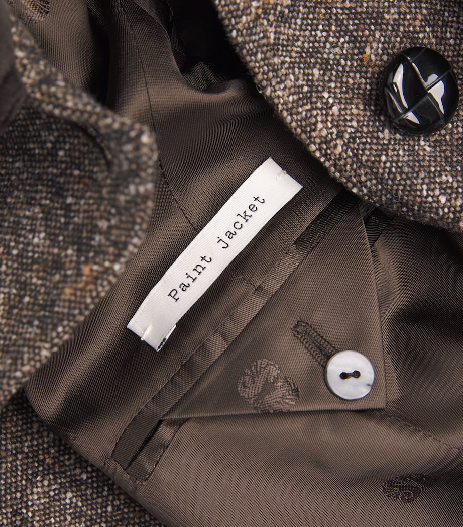 Velvet-Trim Sarrisa Blazer MW02 BROWN Image 5