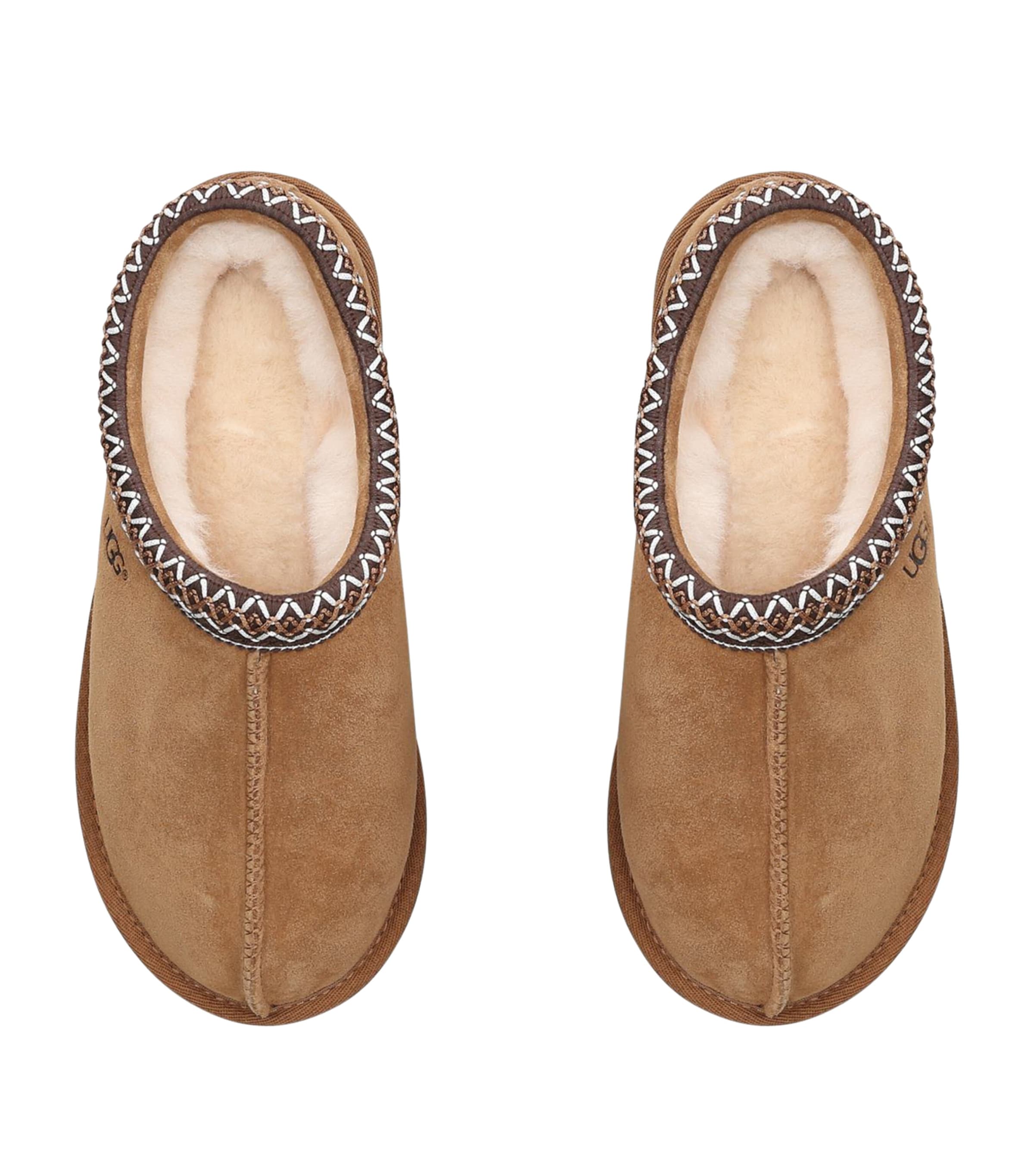 Ugg Suede Tasman Slippers In Brown