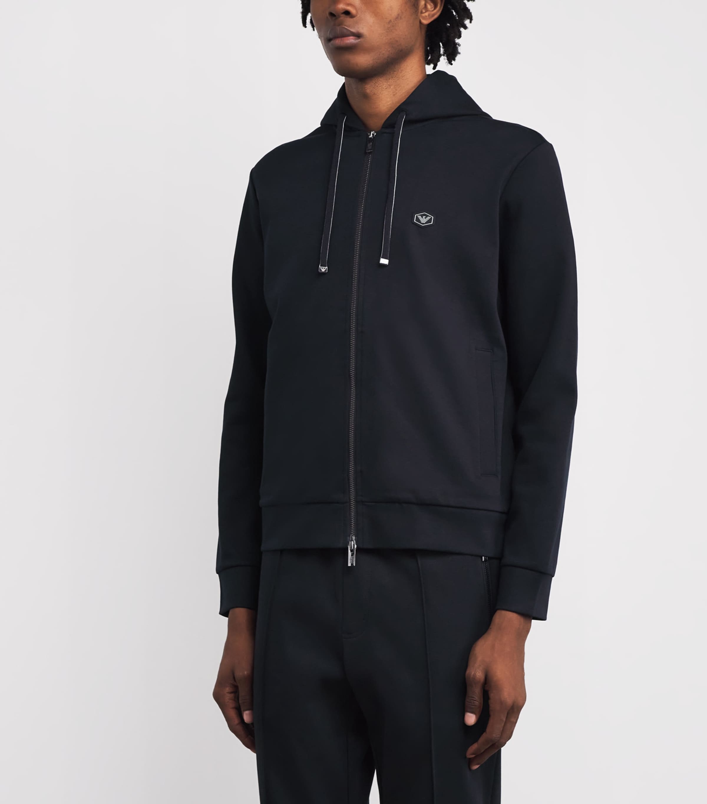 Cotton-Blend Logo Zip-Up Hoodie 920 Image 3