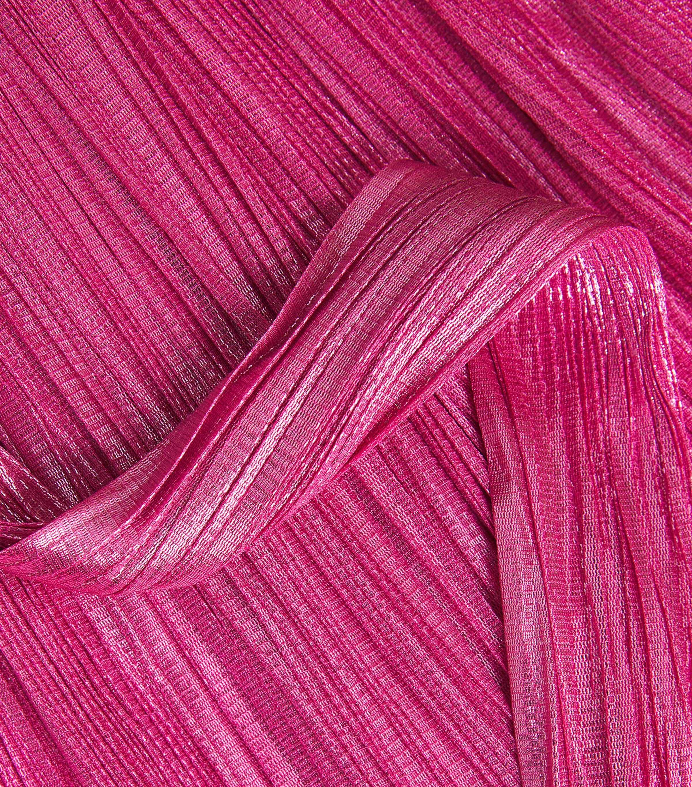 Pleated Martha Gown RASPBERRY Image 5