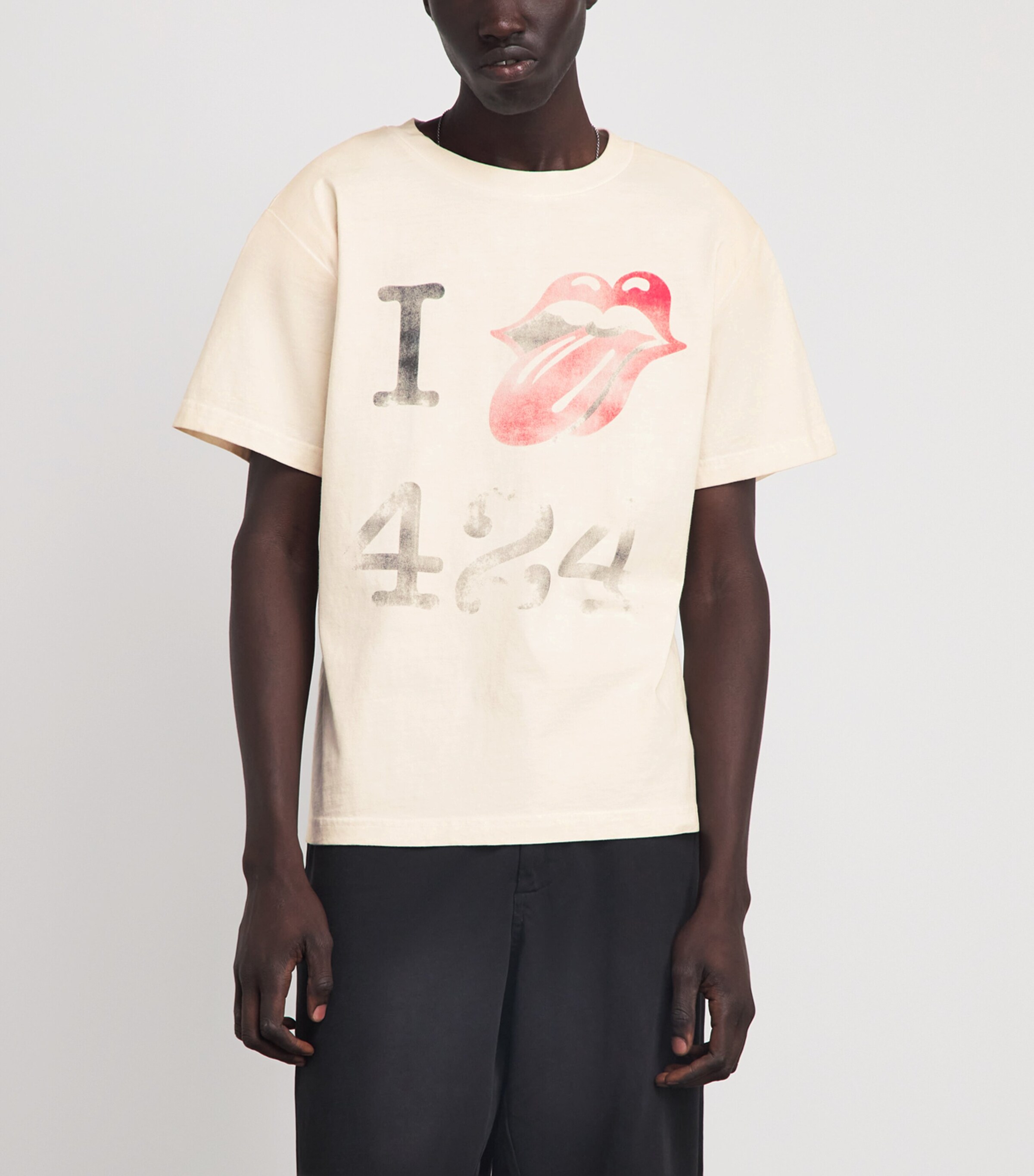 424 Mens Cotton I Love 424 T-Shirt Salt Wht Image 4