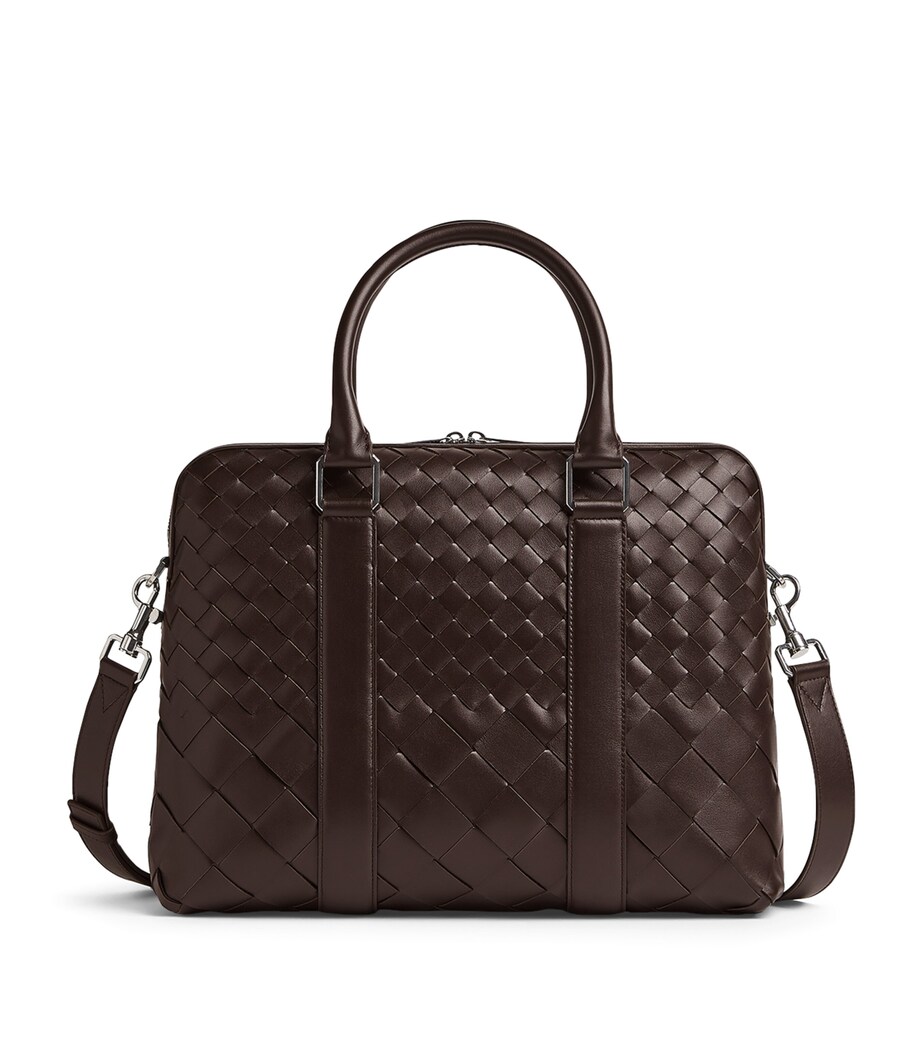 Bottega Veneta Mens Leather Briefcase Image 1