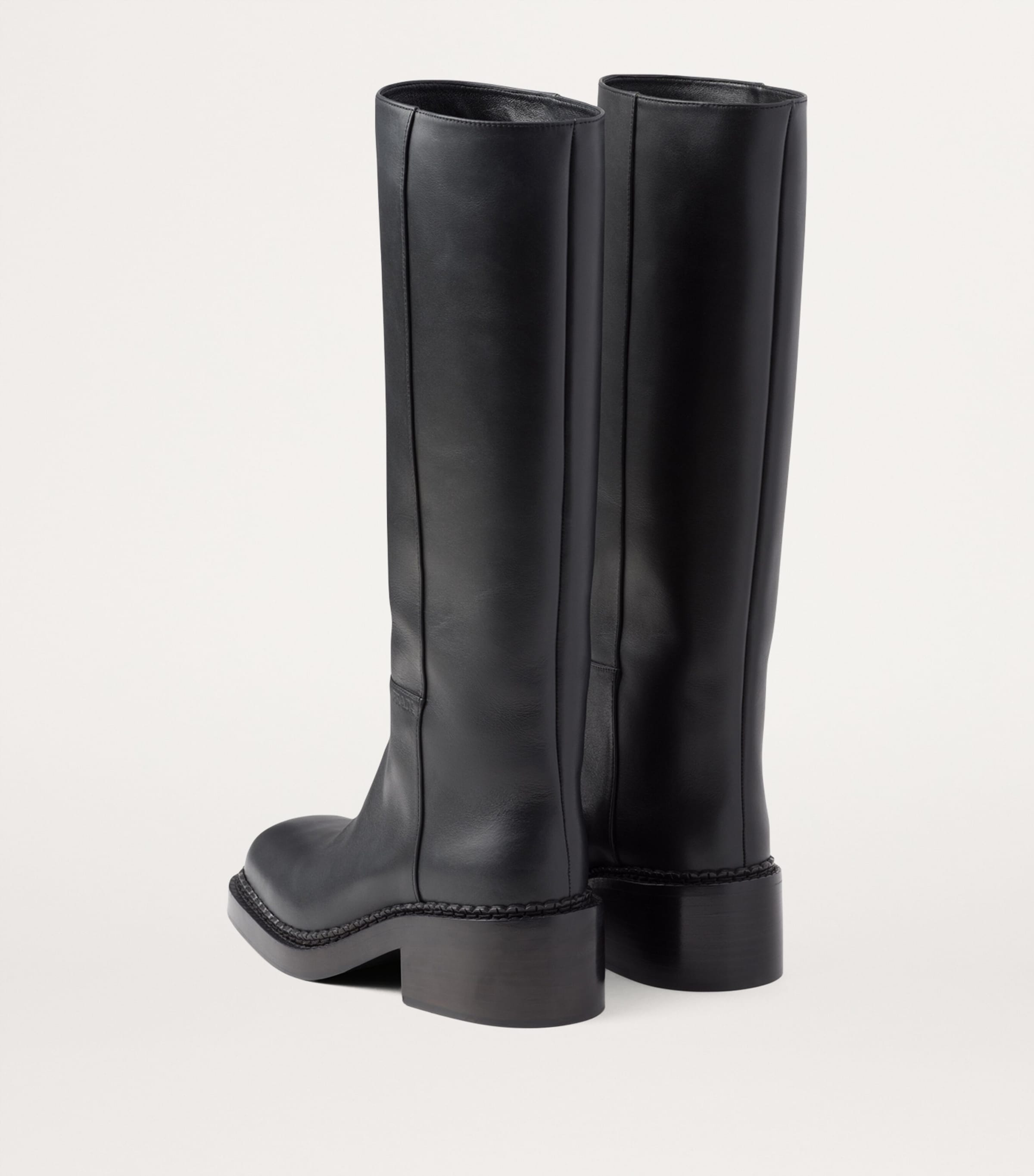 Prada knee high boots best sale