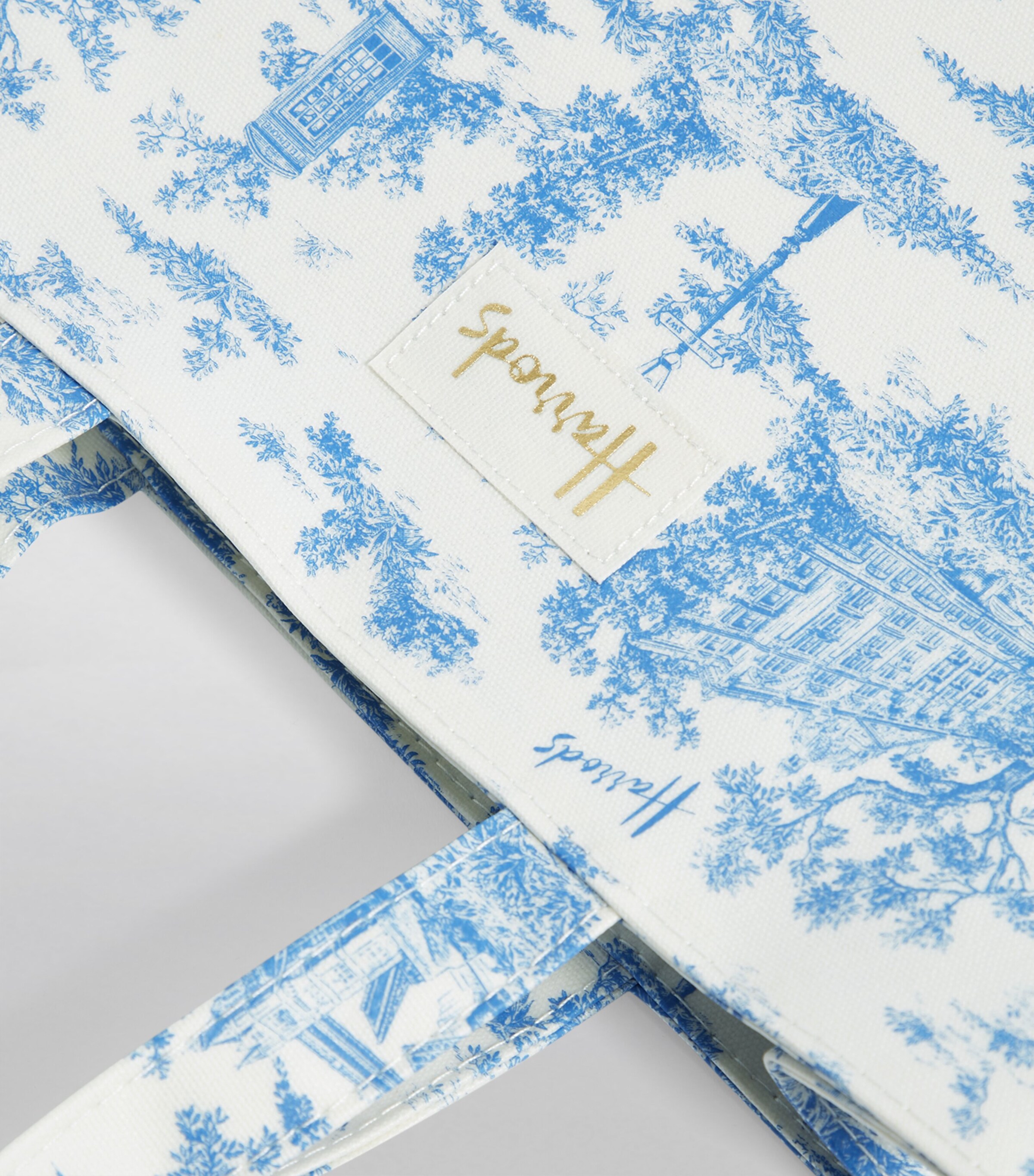 Medium Toile Shopper Bag BLUE Image 8