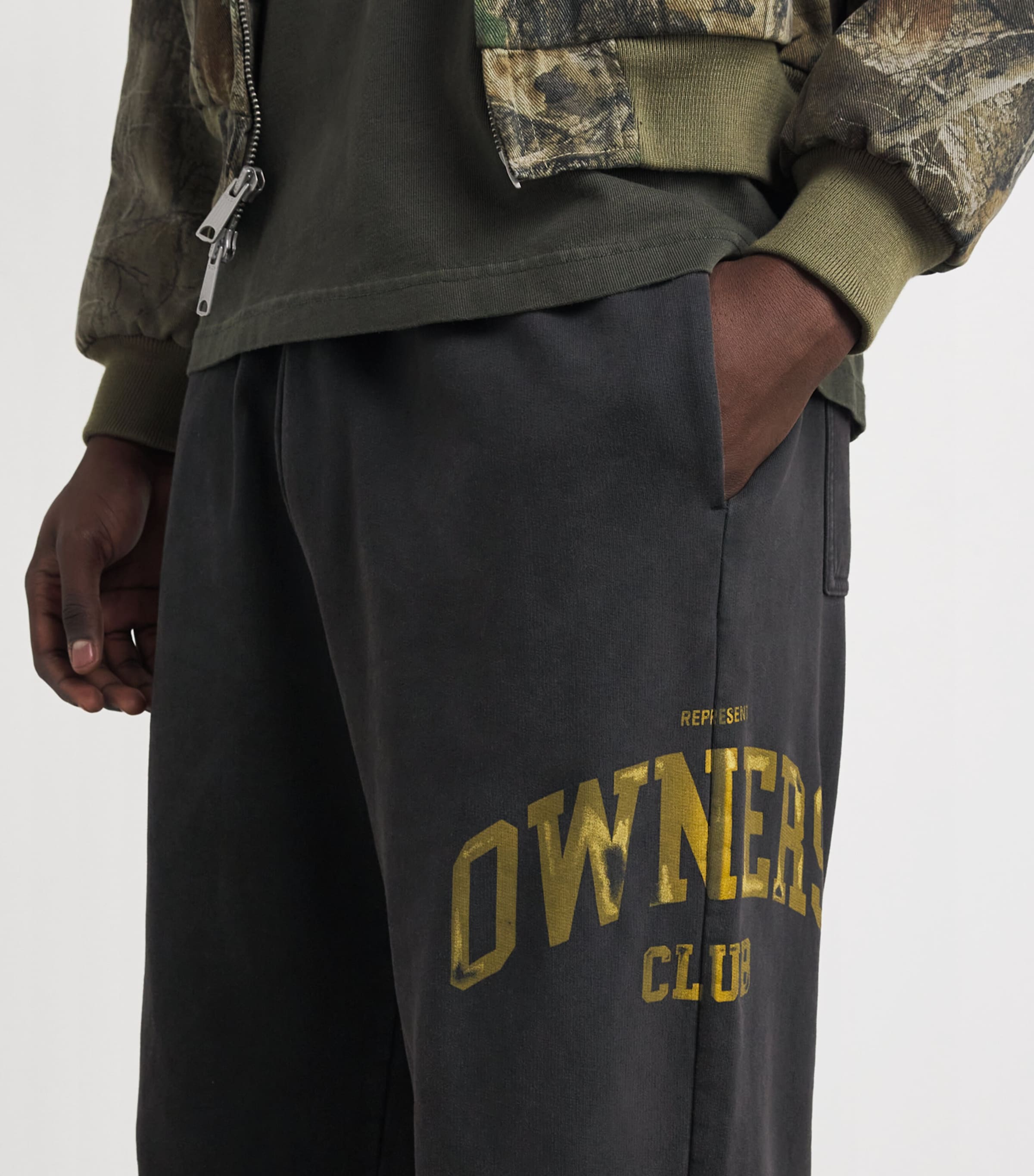 Cotton Owners Club Wide-Leg Sweatpants FADED BLACK Image 6