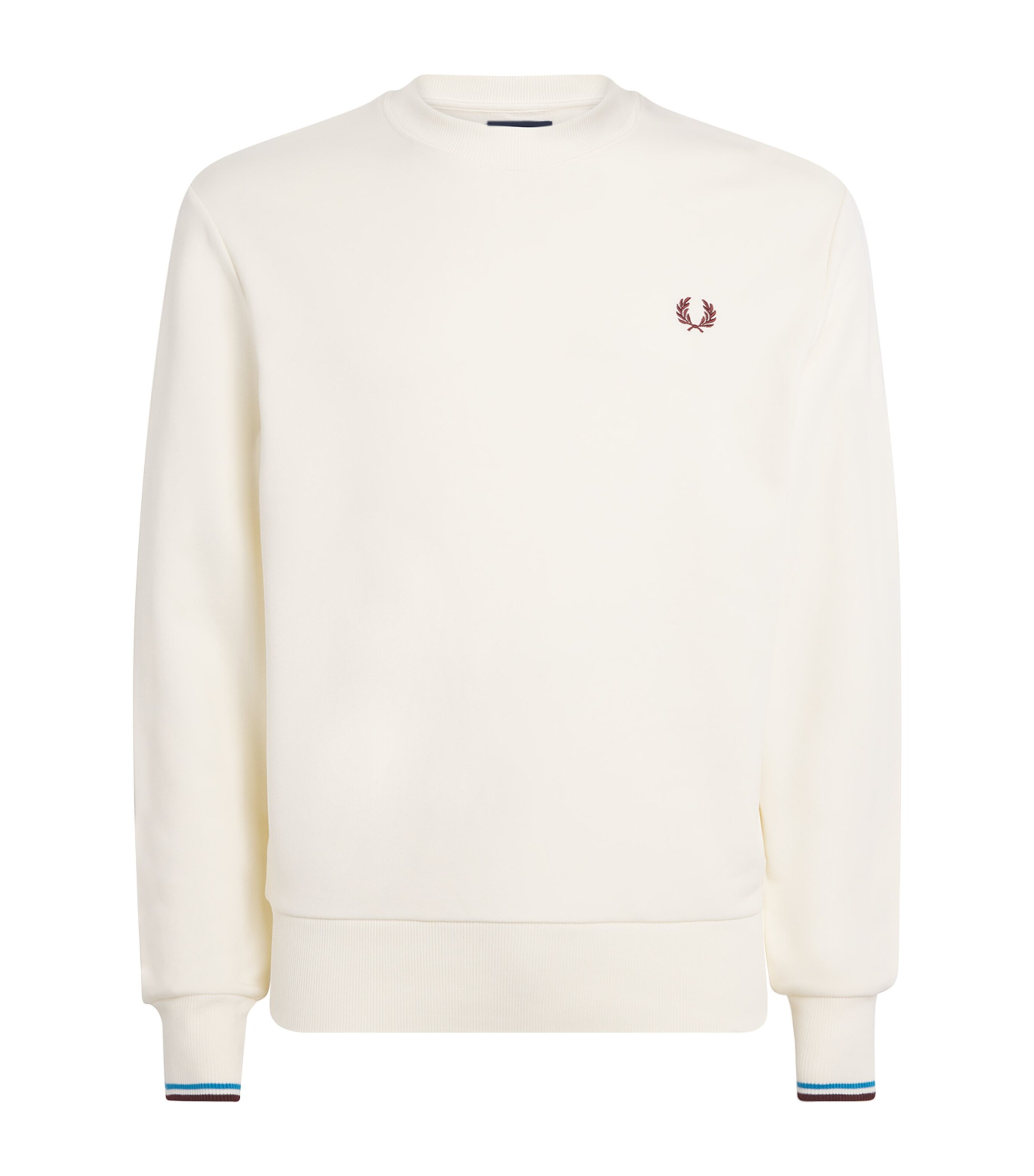 Fred Perry Cotton Logo Tape Sweatshirt | Men Clothing | Sweatshirts & Hoodies | Designers | Fred Perry