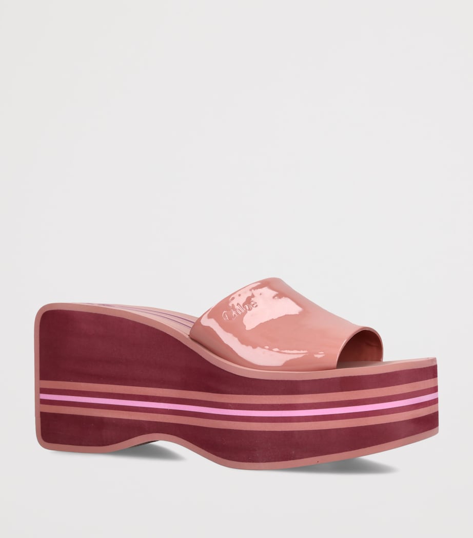 Chloé Swimming Cool Wedge Sandals 90 Pink Image 2