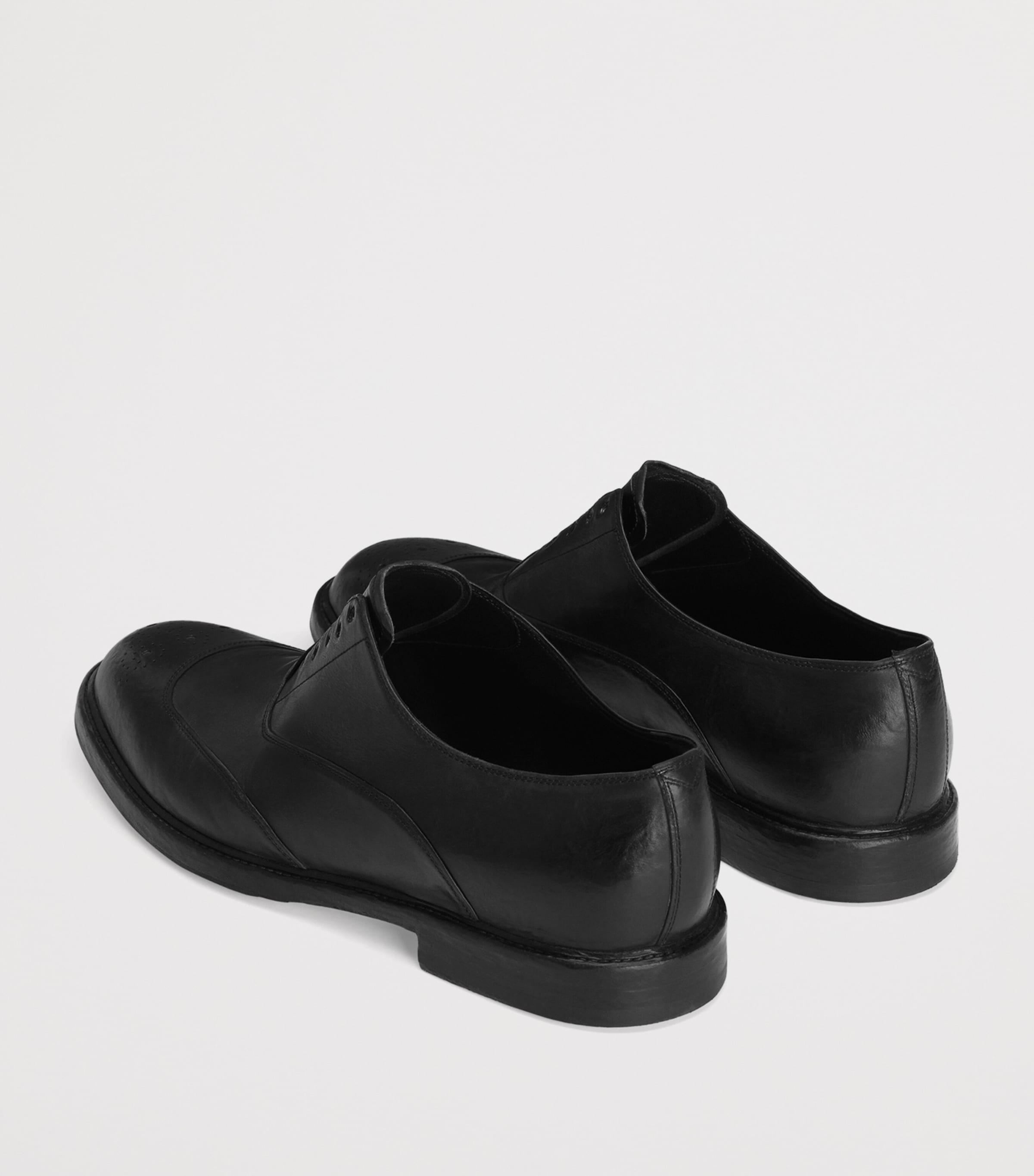 Leather Oxford Shoes 80999-BLACK Image 3