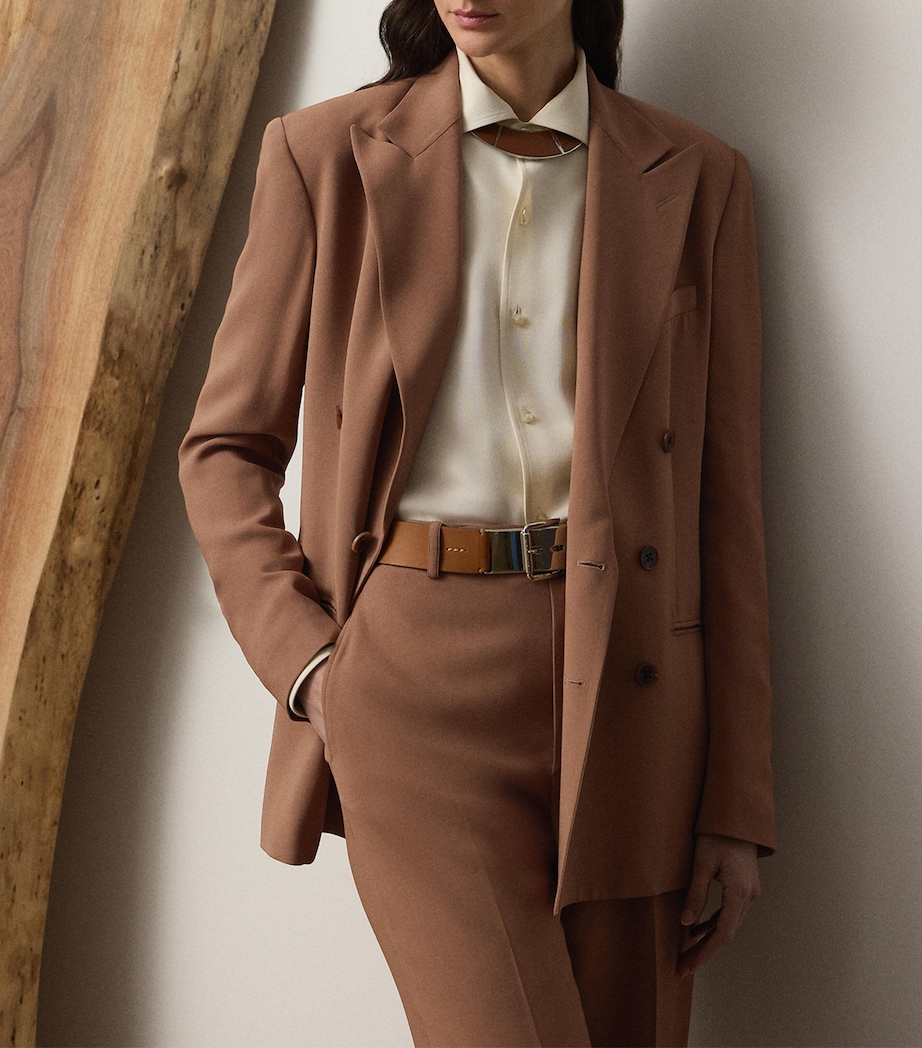 Double-Breasted Timothy Blazer LIGHT TOFFEE Image 5