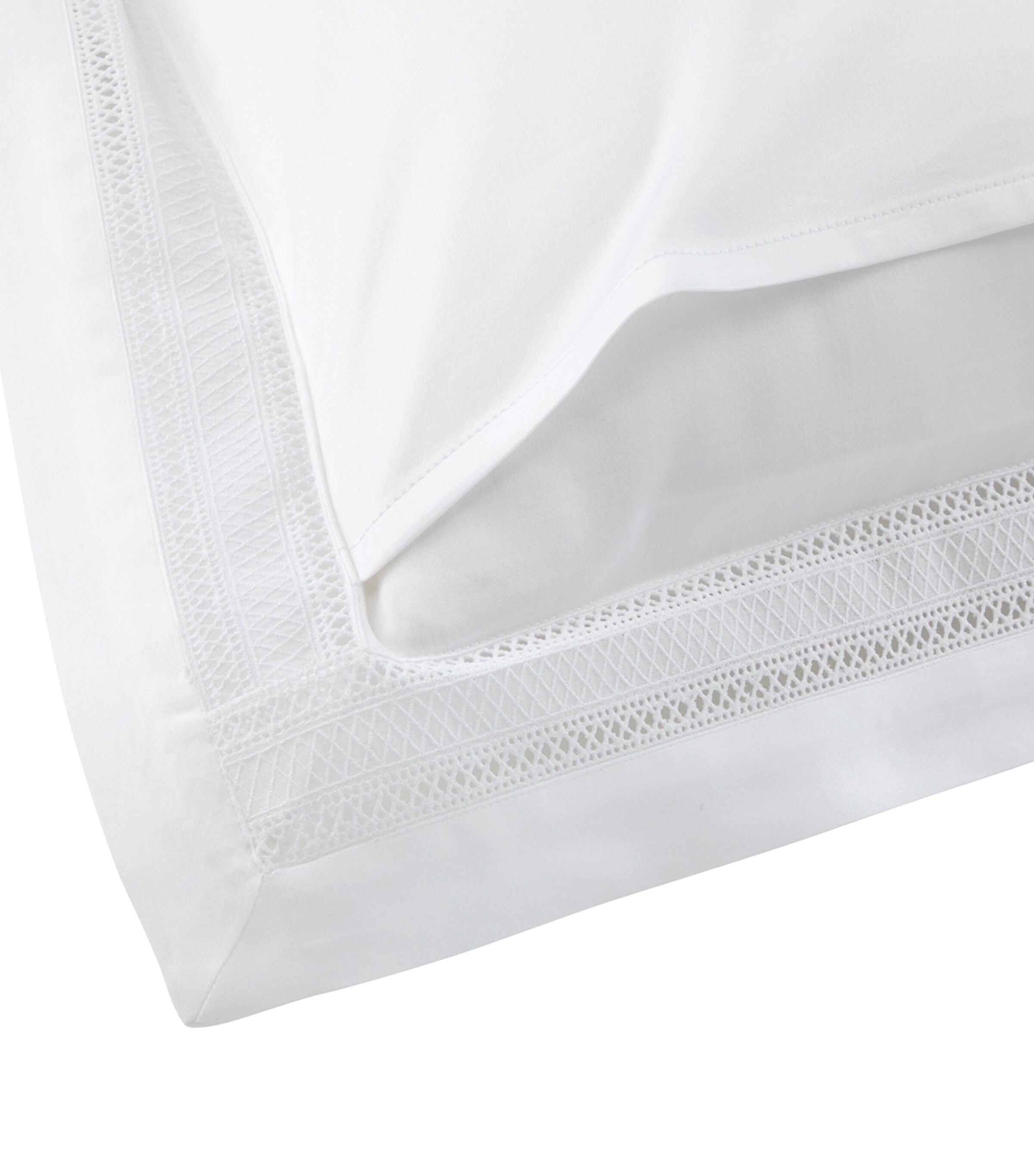Ralph Lauren Home Cotton Sateen Alistair King Oxford Pillowcase (54cm x 94cm) White Image 3