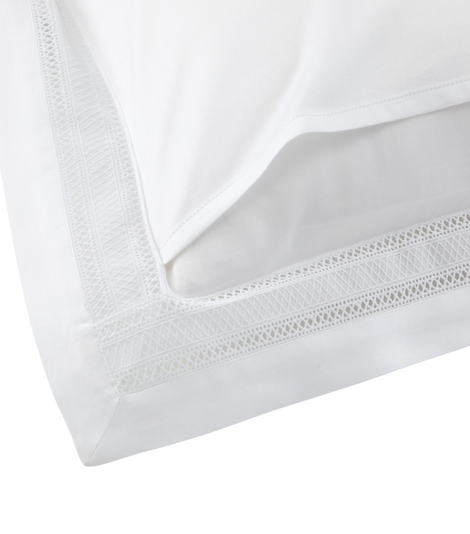 Ralph Lauren Home Cotton Sateen Alistair King Oxford Pillowcase (54cm x 94cm) White Image 3
