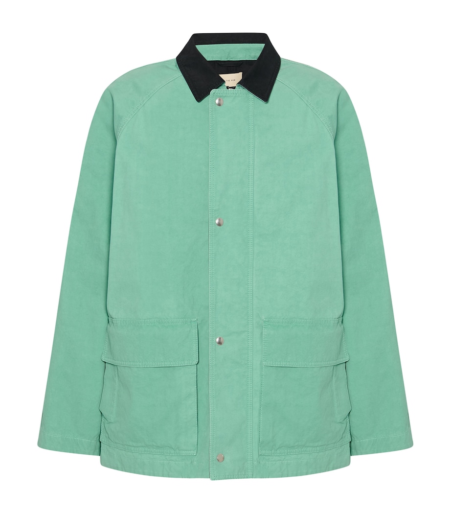 The Row Mens Diano Cotton Work Jacket Lagoon Image 1