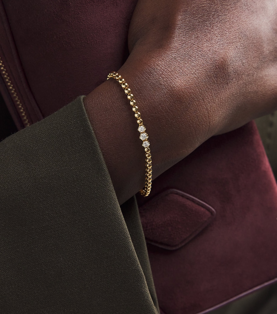 Yellow Gold and Diamond Bezel Tennis Bracelet YELLOW GOLD Image 2