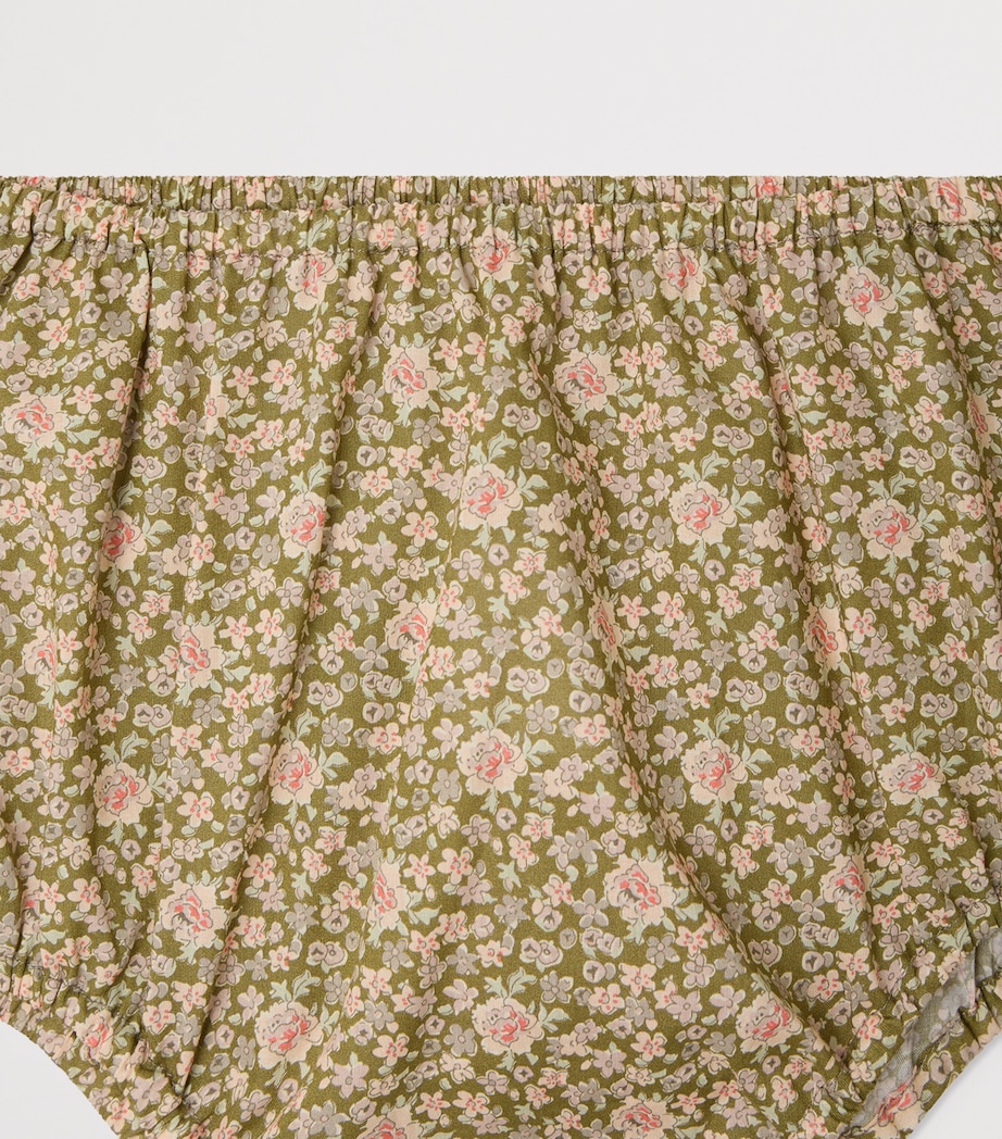 Bonpoint Cotton Floral Bloomers (3-18 Months) Fleurs Tilleul Image 3