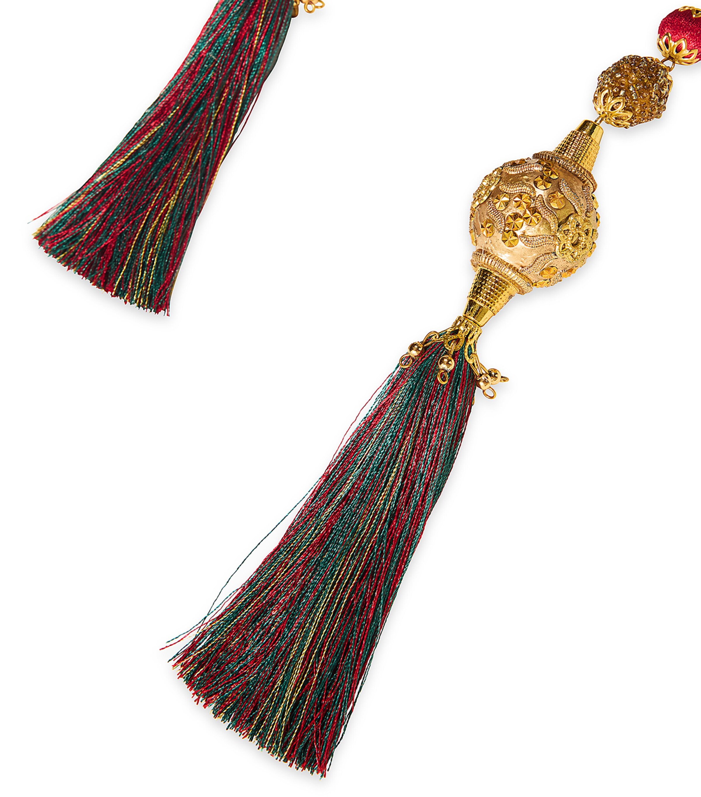 Yarn Ball and Bead Tassel Garland MULTI Image 2