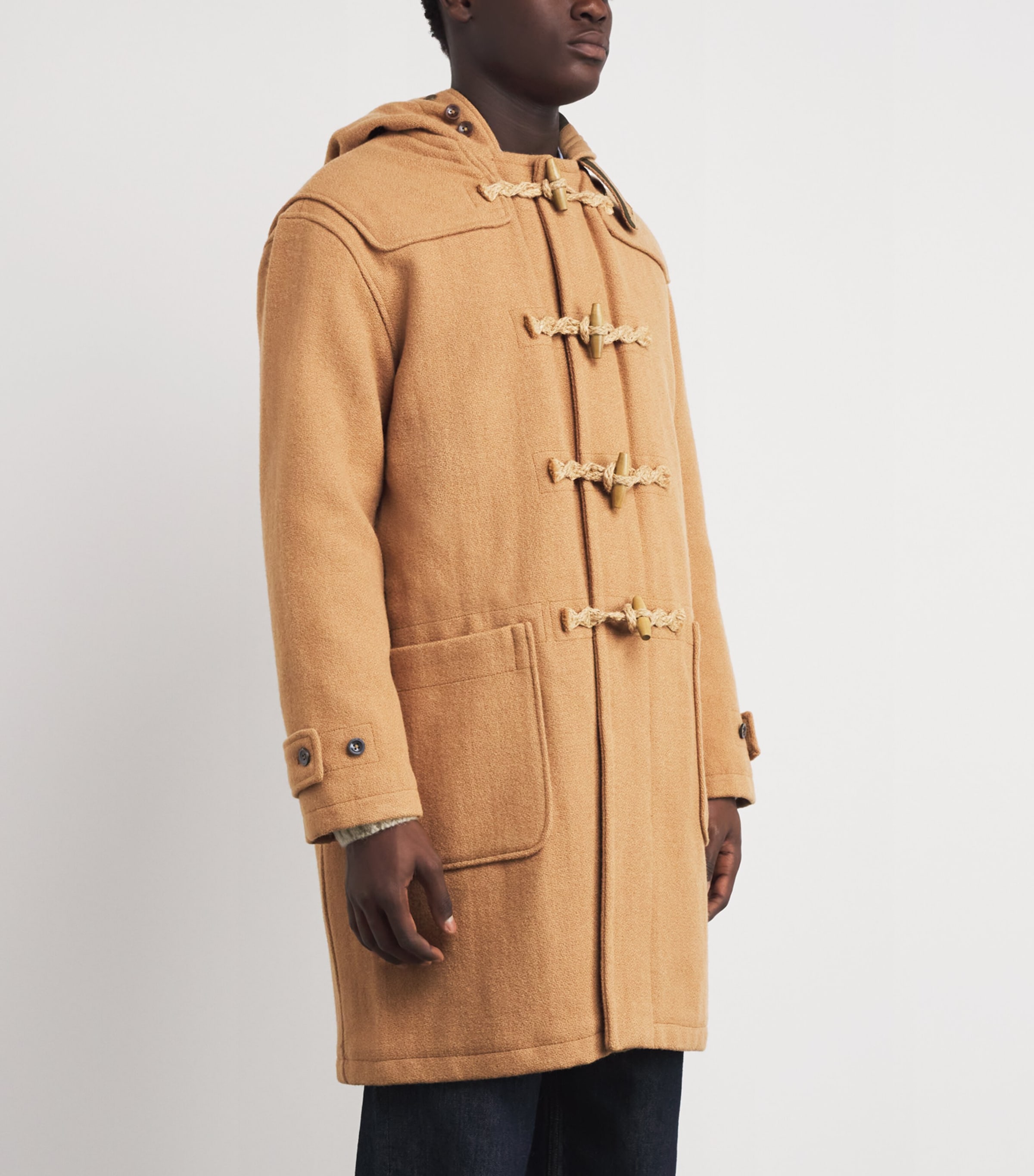 Polo Ralph Lauren Mens Wool Twill Toggle Coat Medium Beige Image 3