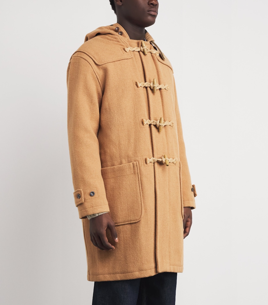 Wool Twill Toggle Coat MEDIUM BEIGE Image 3