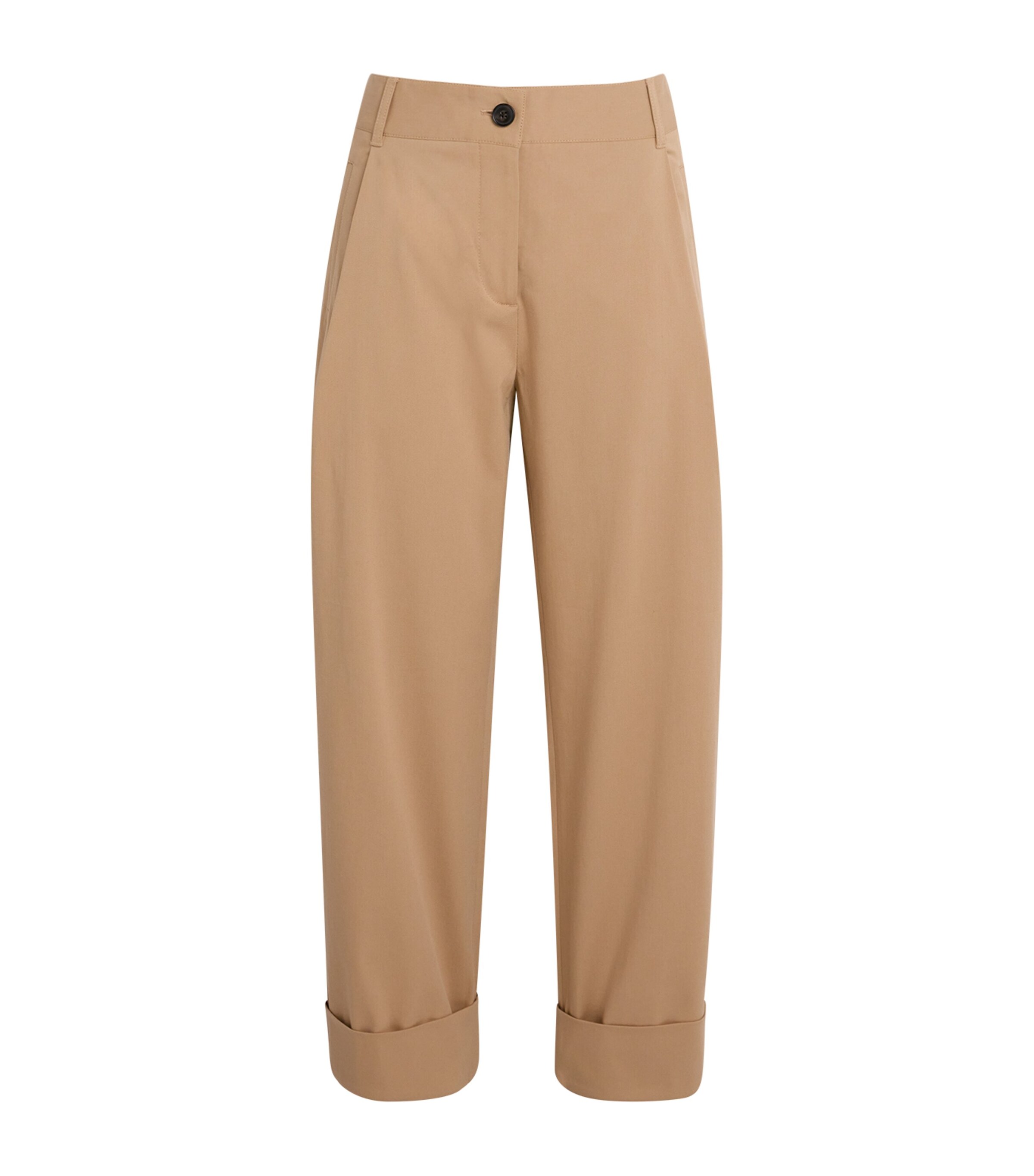 ME+EM Womens Cotton-Blend Clever Tapered Chinos Spring Tan Image 1