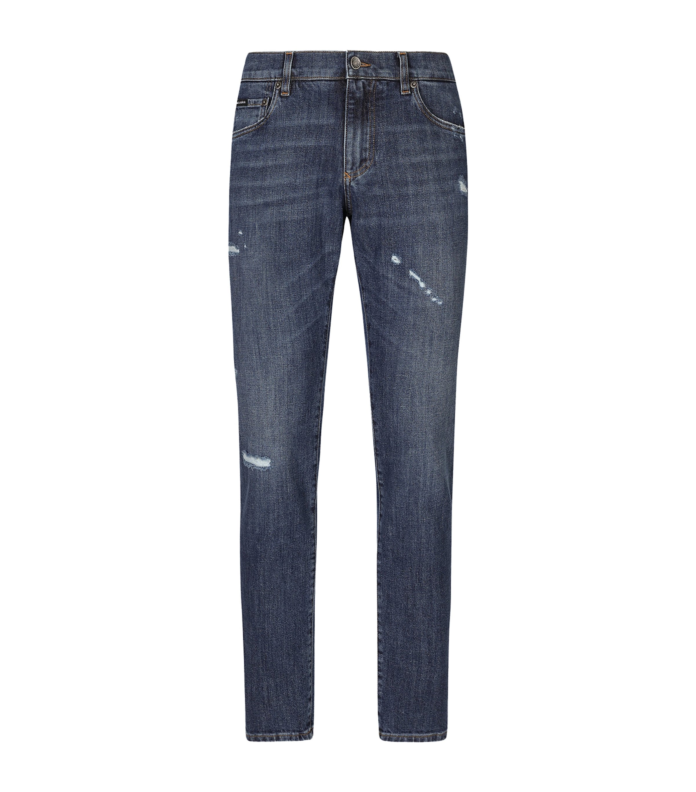 Dolce & Gabbana Slim-fit Distressed Jeans