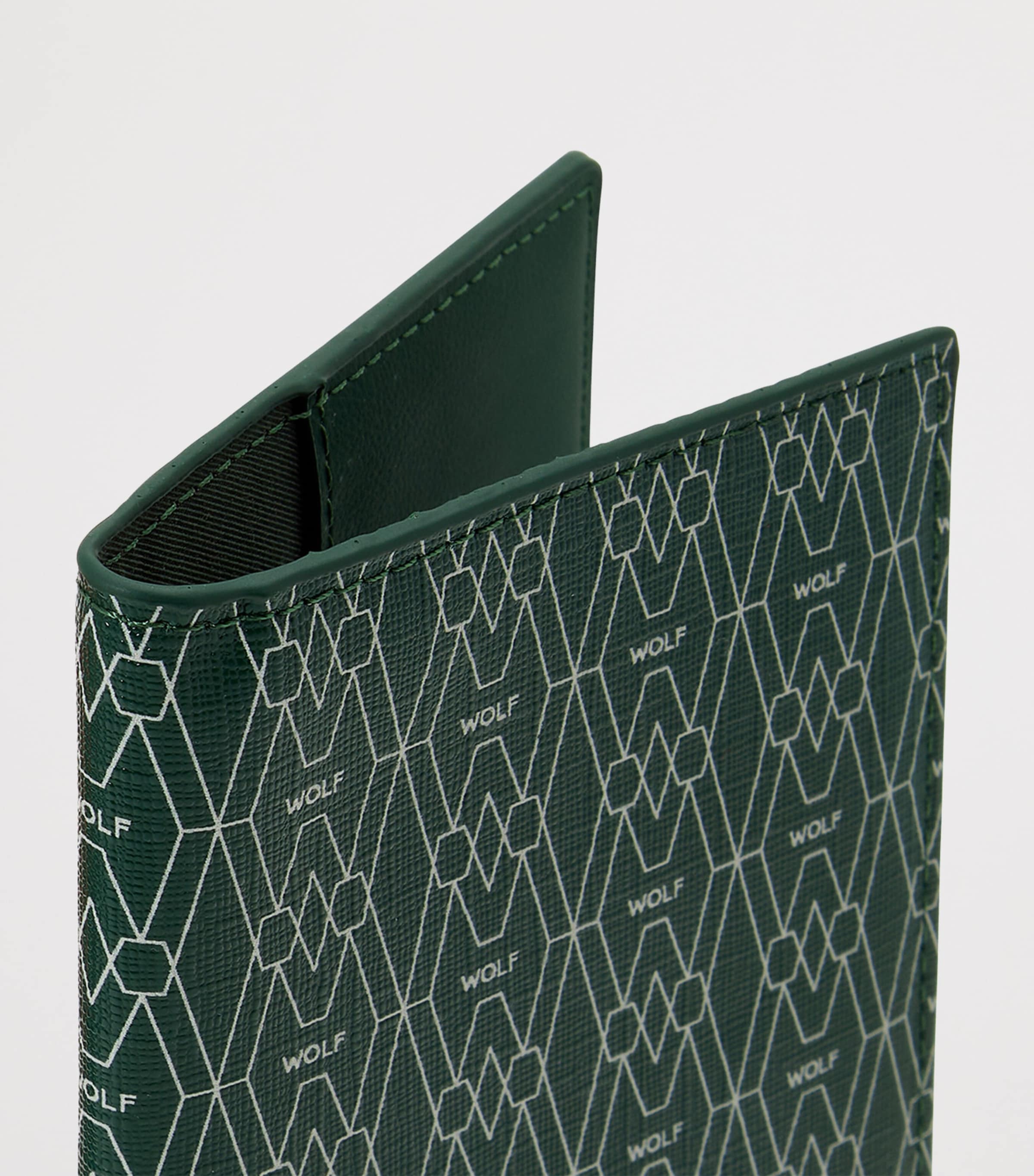 Vegan Signature Passport Sleeve GREEN Image 5